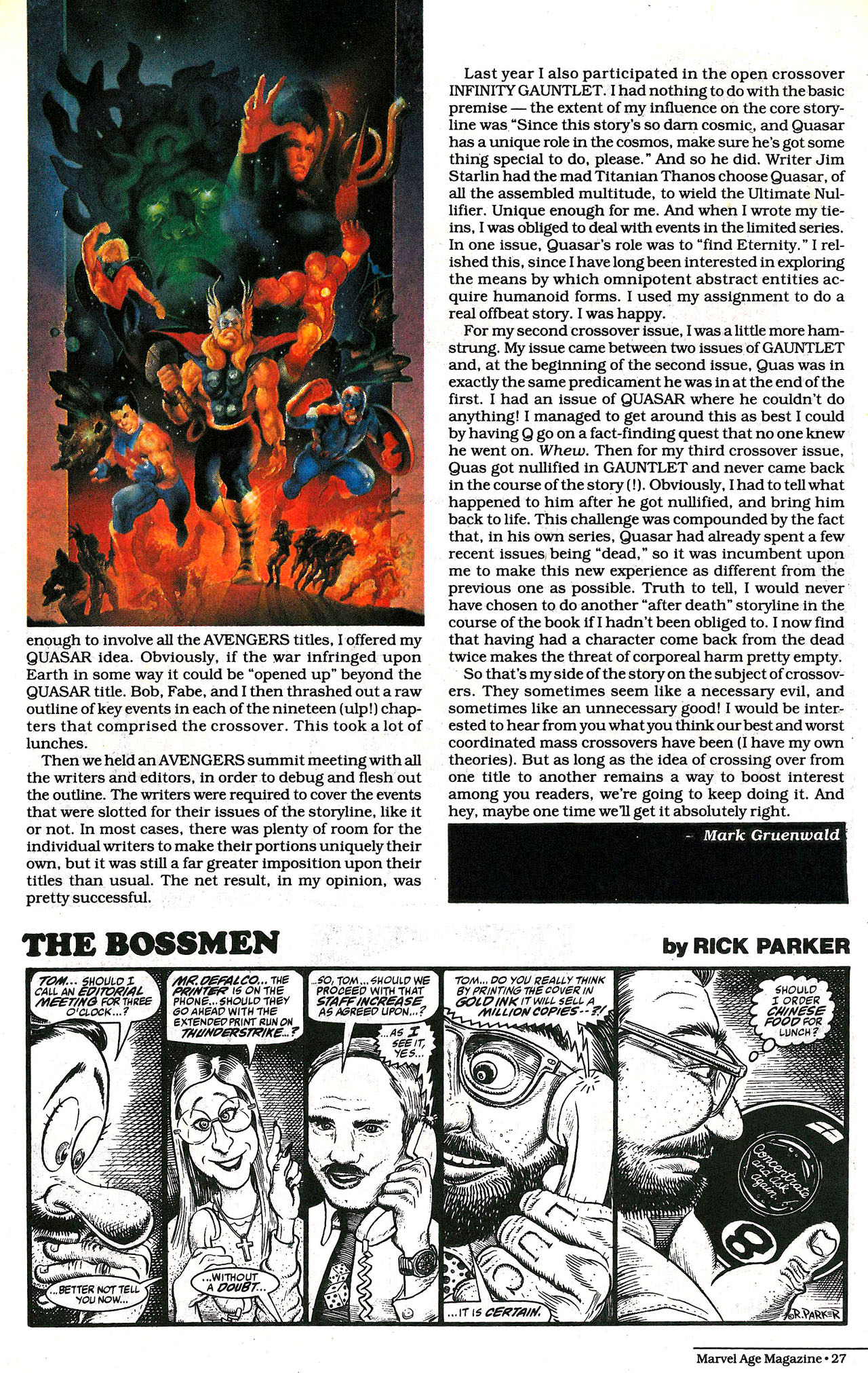 Read online Marvel Age comic -  Issue #124 - 27