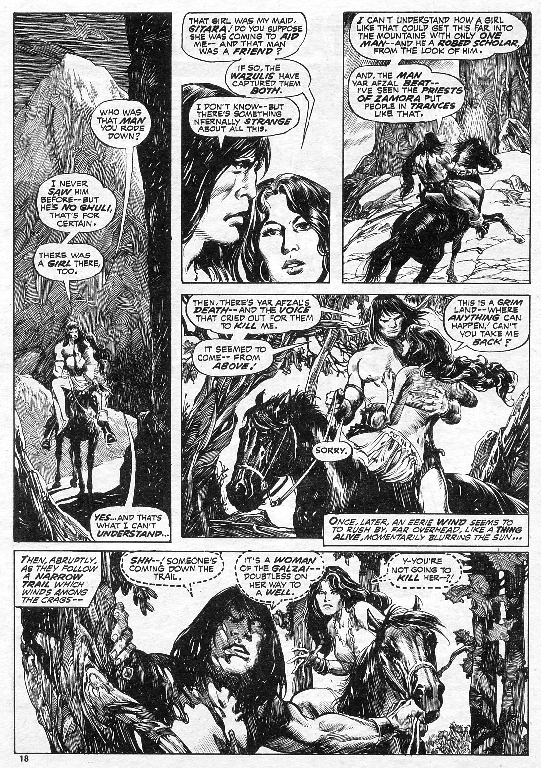 Read online The Savage Sword Of Conan comic -  Issue #17 - 18