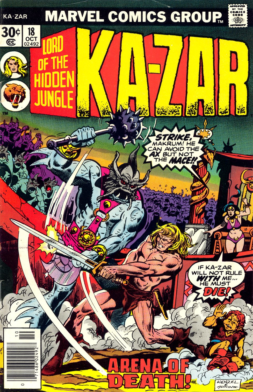 Read online Ka-Zar comic -  Issue #18 - 1