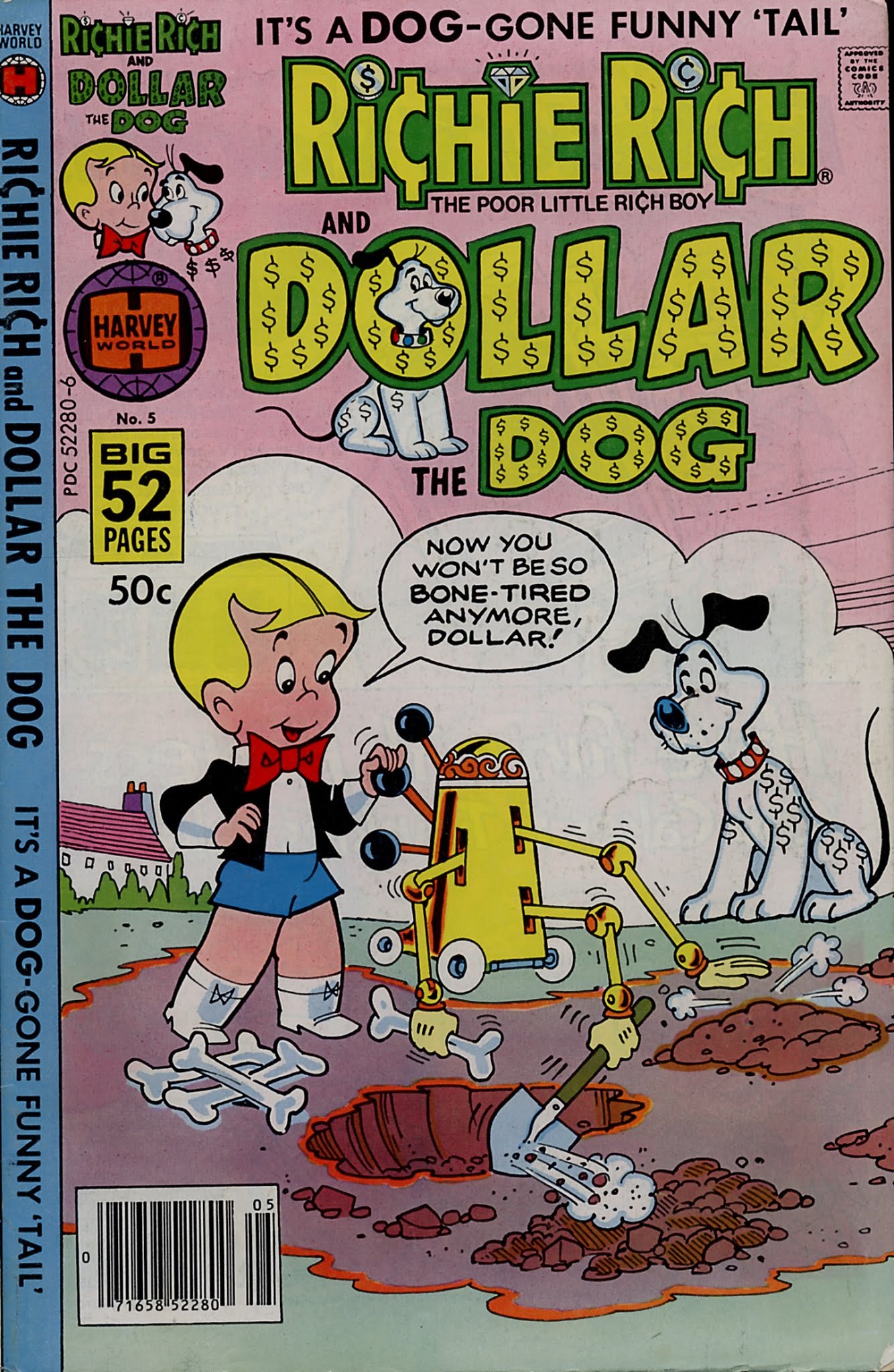 Read online Richie Rich & Dollar the Dog comic -  Issue #5 - 1