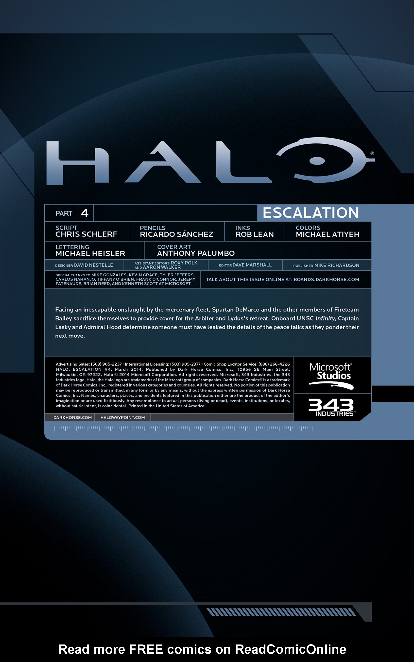 Read online Halo: Escalation comic -  Issue #4 - 2