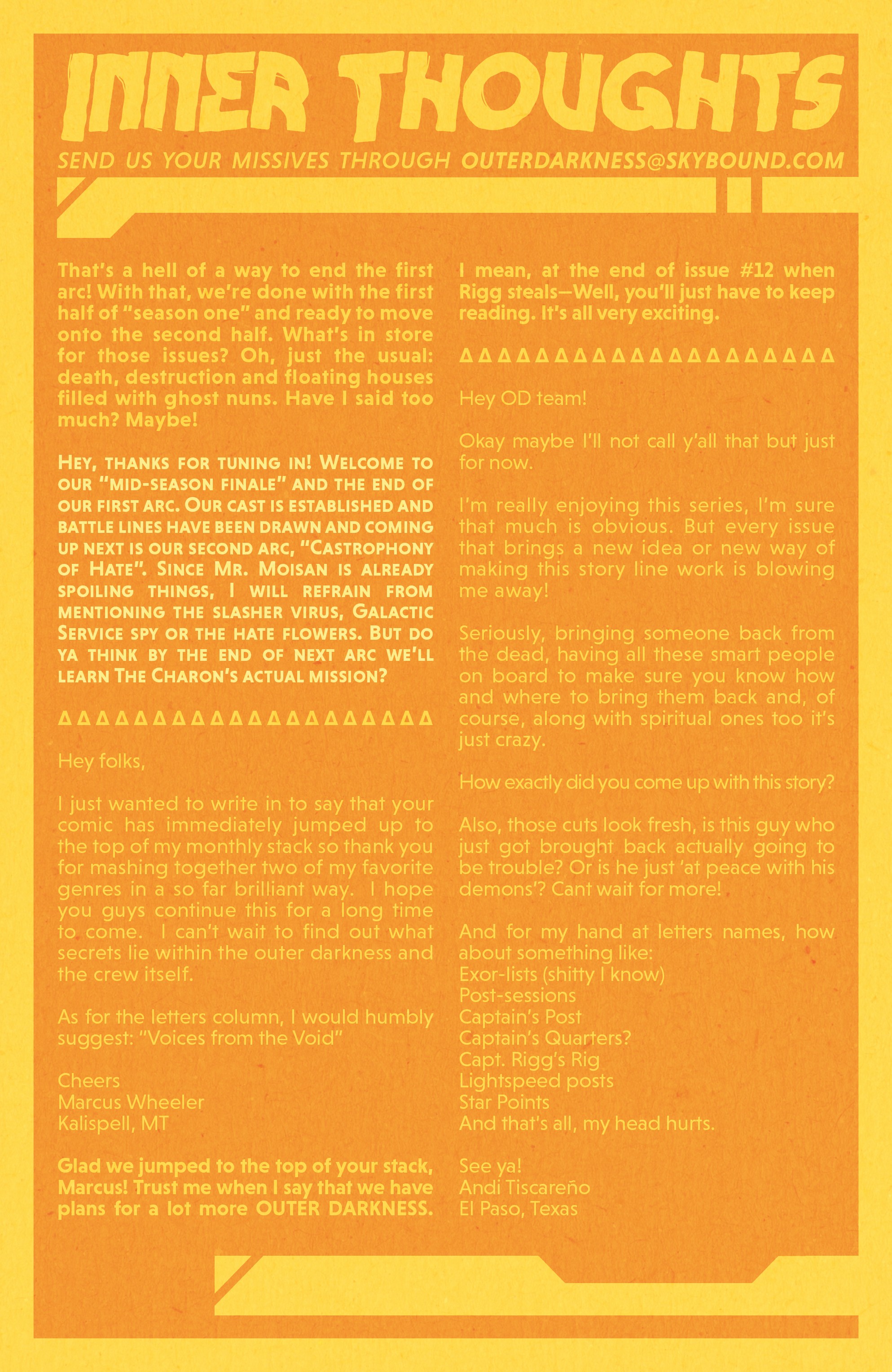 Read online Outer Darkness comic -  Issue #6 - 22