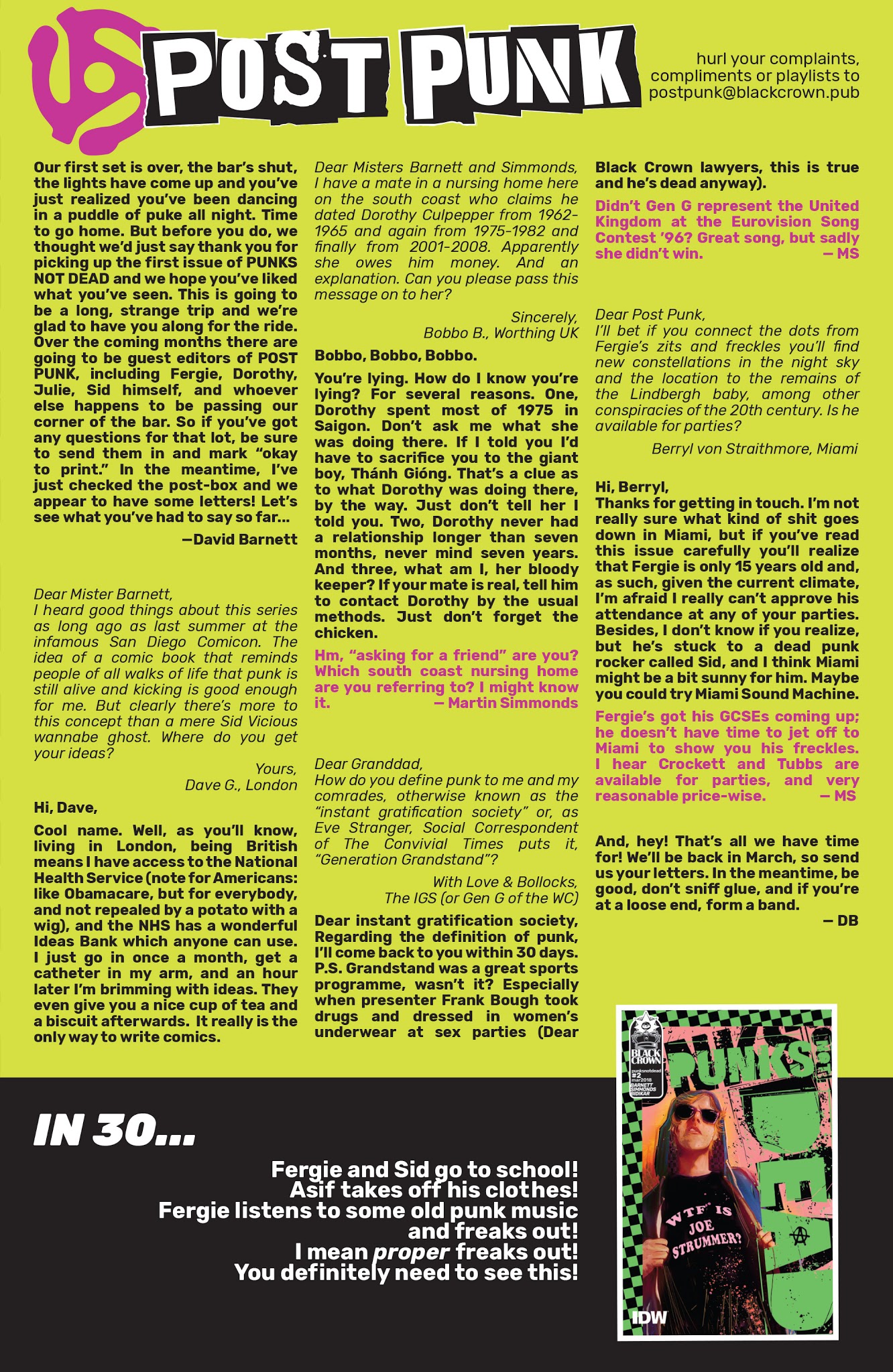 Read online Punks Not Dead comic -  Issue #1 - 27