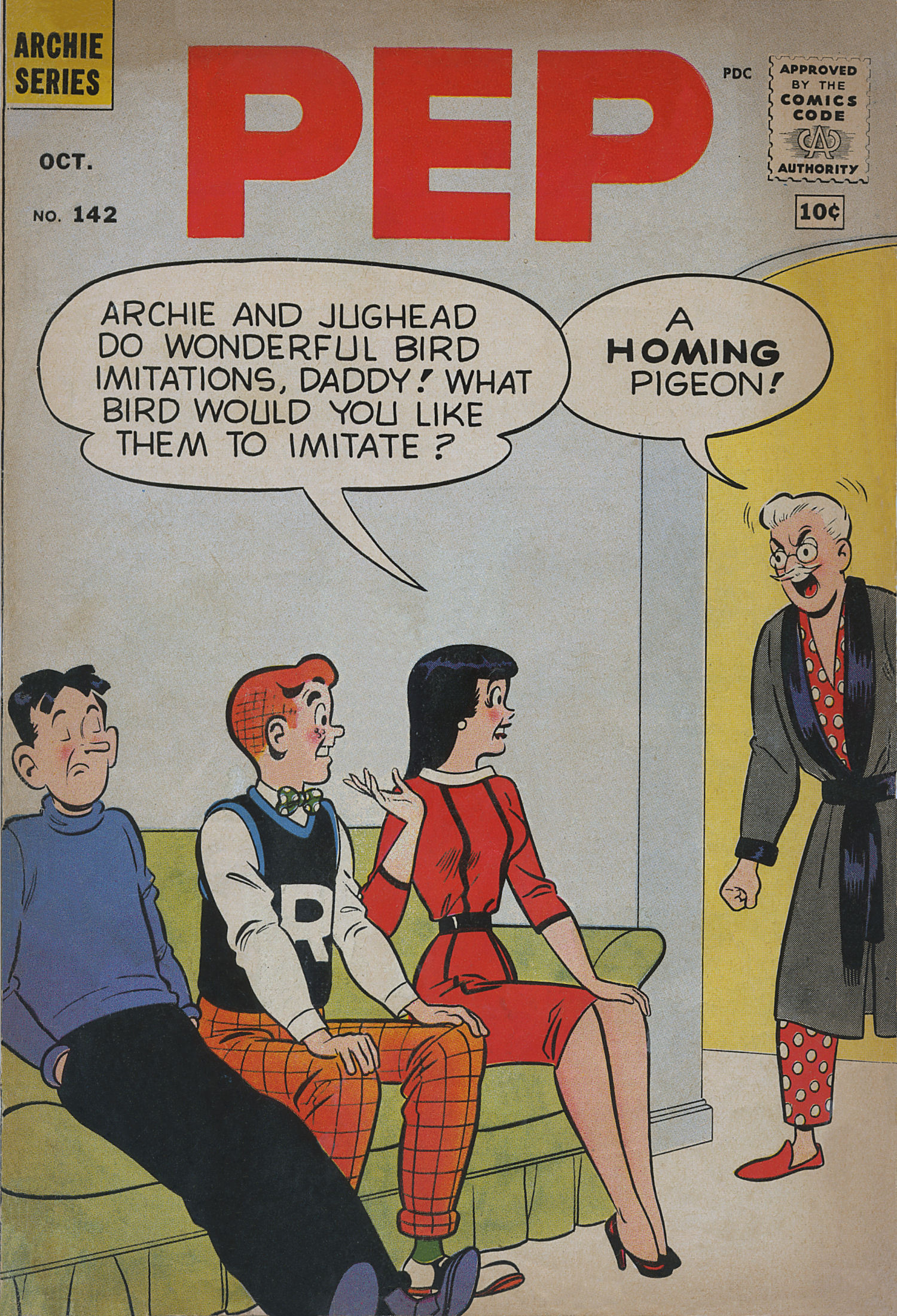 Read online Pep Comics comic -  Issue #142 - 1