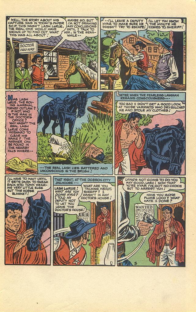 Read online Lash LaRue Western comic -  Issue #1 - 5
