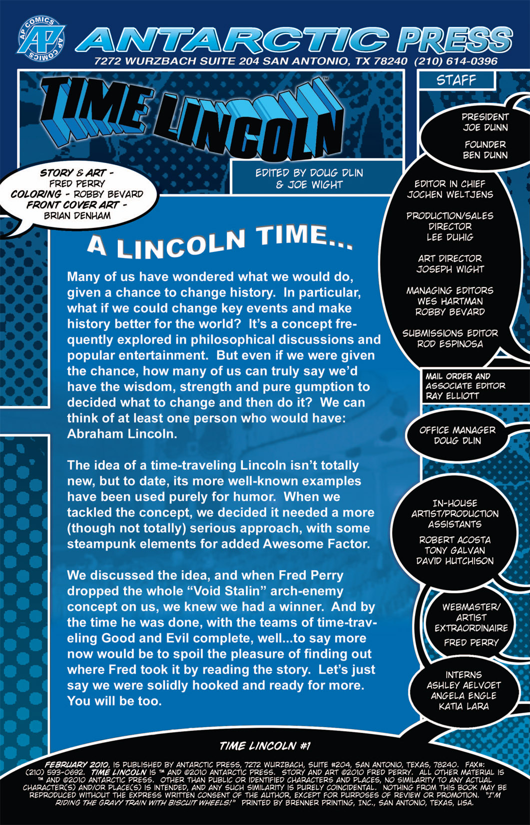 Read online Time Lincoln comic -  Issue # Full - 2