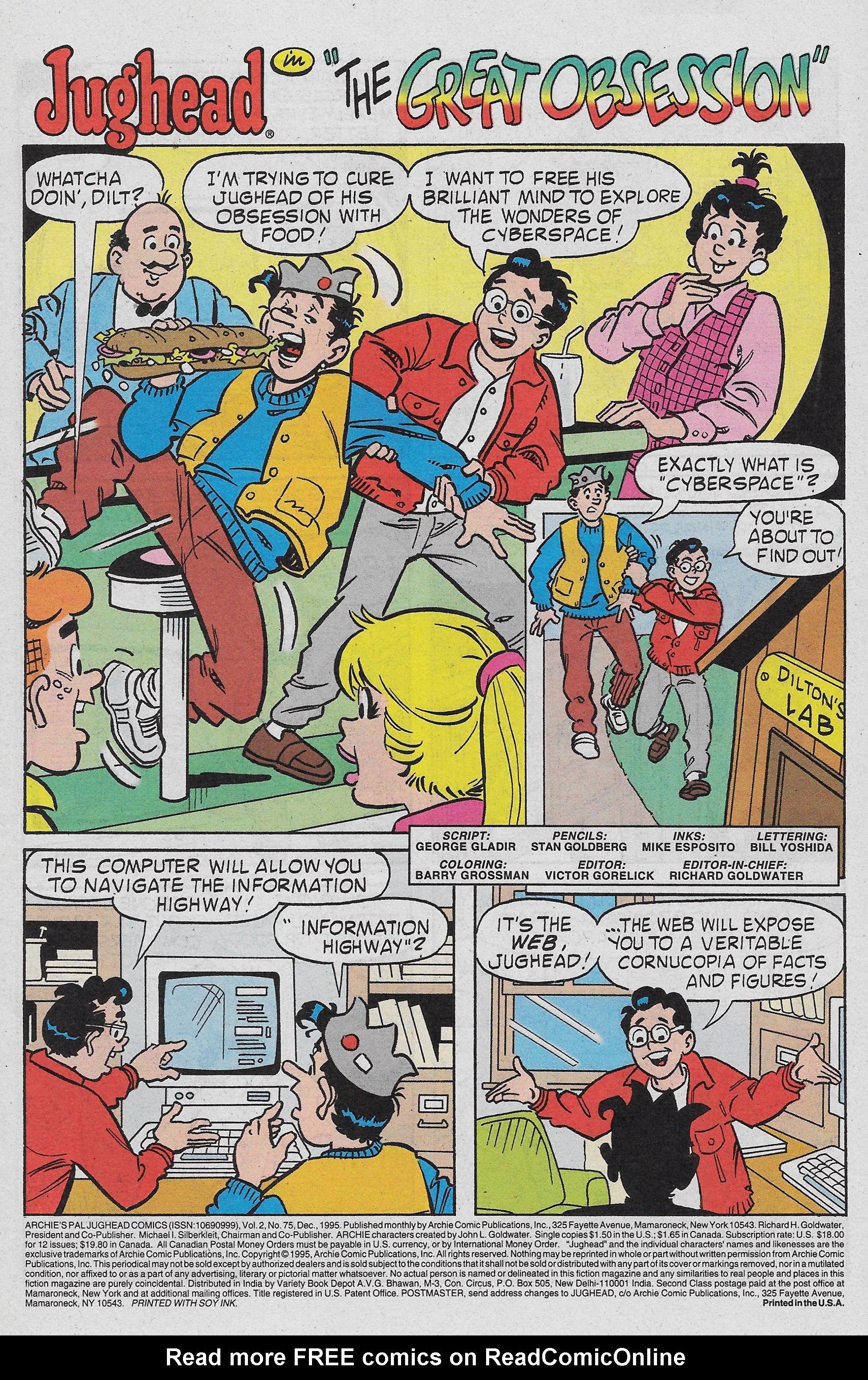 Read online Archie's Pal Jughead Comics comic -  Issue #75 - 3
