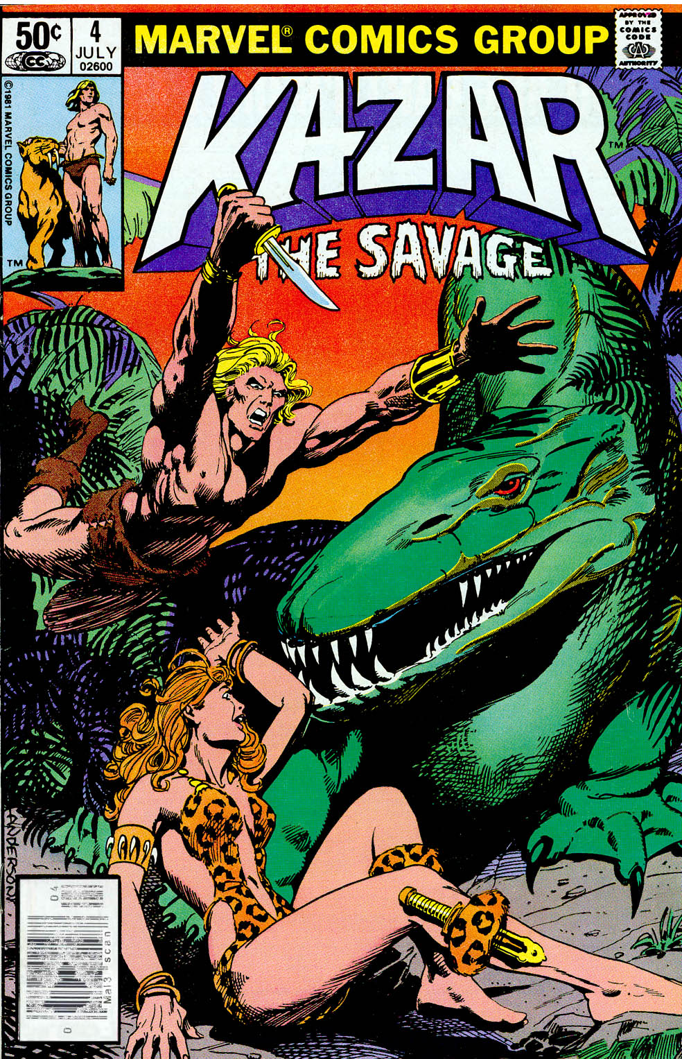 Read online Ka-Zar the Savage comic -  Issue #4 - 1