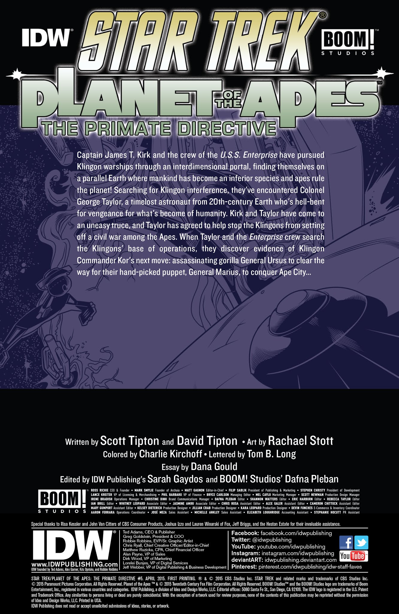 Read online Star Trek/Planet of the Apes: The Primate Directive comic -  Issue #5 - 2