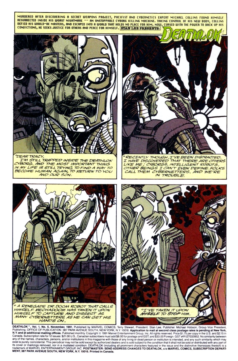 Read online Deathlok (1991) comic -  Issue #5 - 2