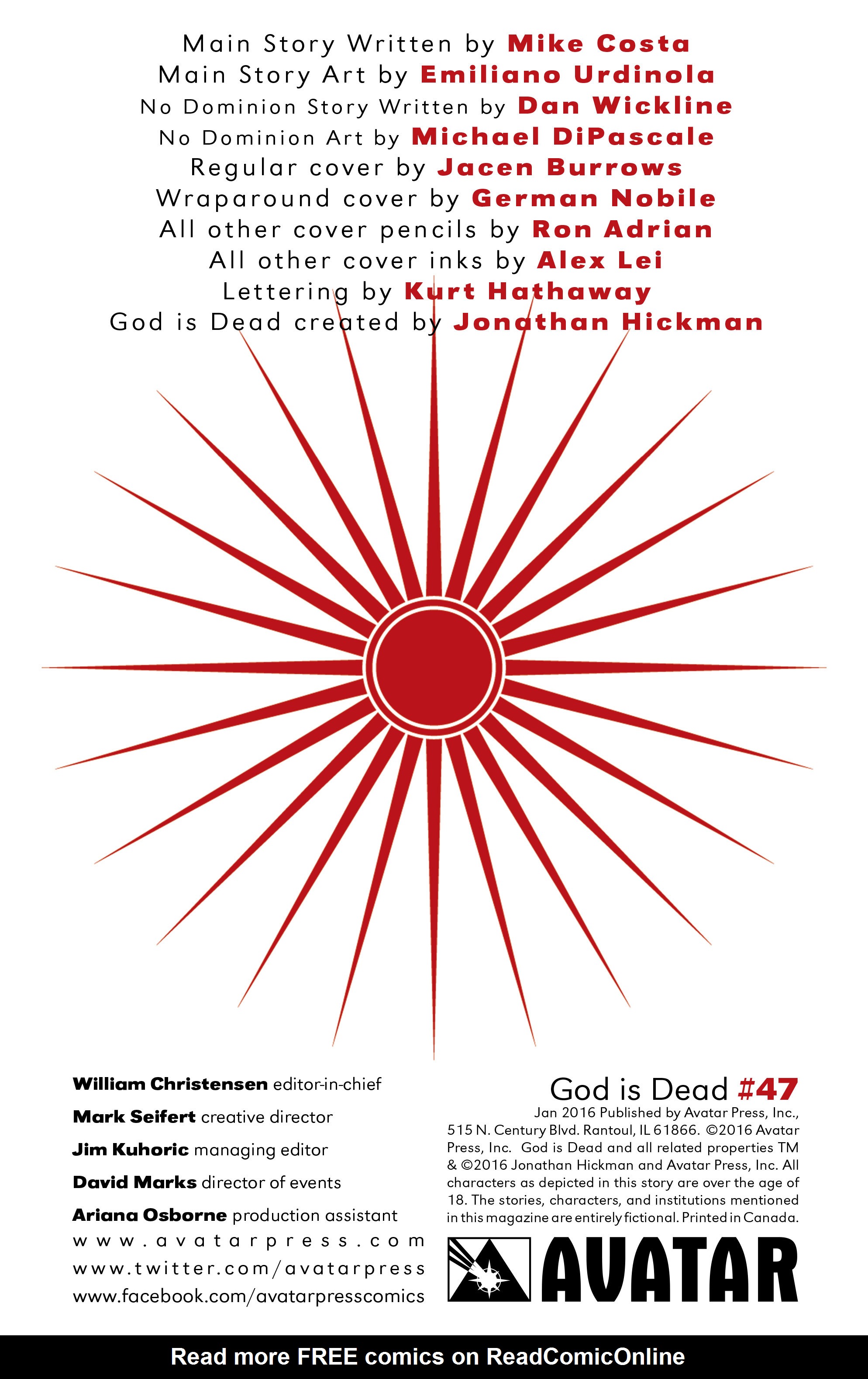 Read online God Is Dead comic -  Issue #47 - 2