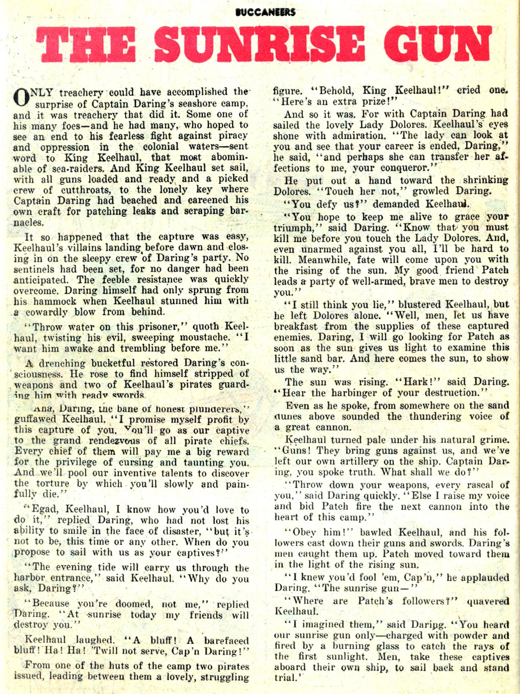 Read online Buccaneers comic -  Issue #22 - 26