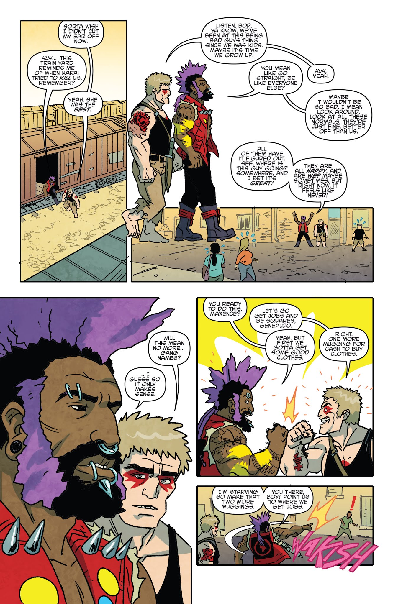Read online Teenage Mutant Ninja Turtles: Bebop & Rocksteady Hit the Road comic -  Issue #2 - 5