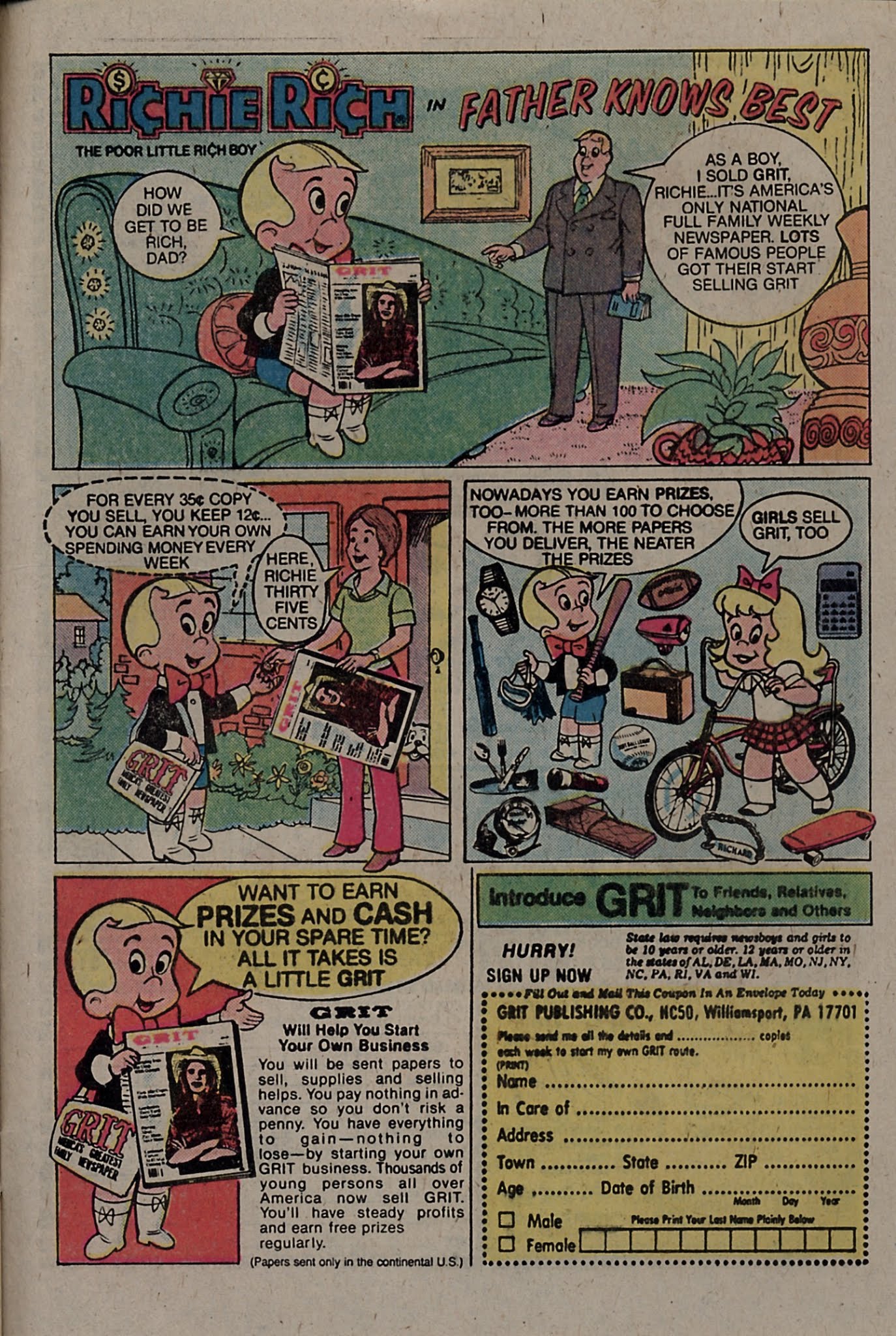 Read online Richie Rich & Dollar the Dog comic -  Issue #14 - 33