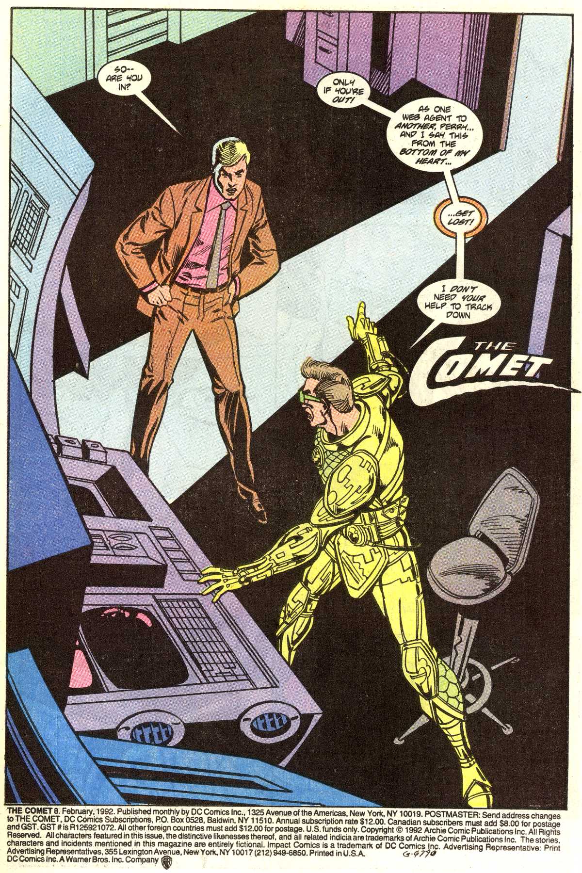 Read online The Comet comic -  Issue #8 - 2