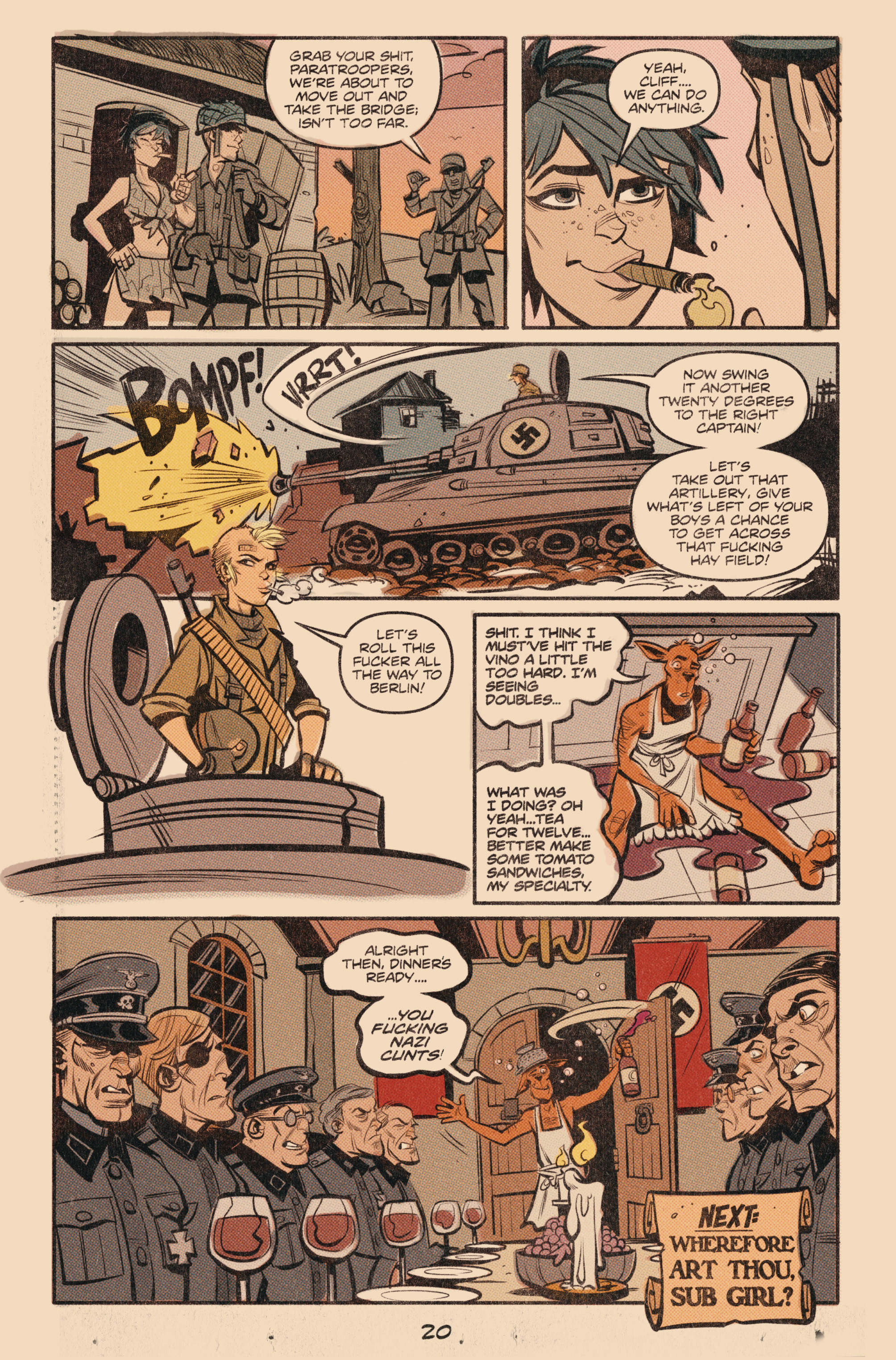 Read online Tank Girl: World War Tank Girl comic -  Issue #1 - 21