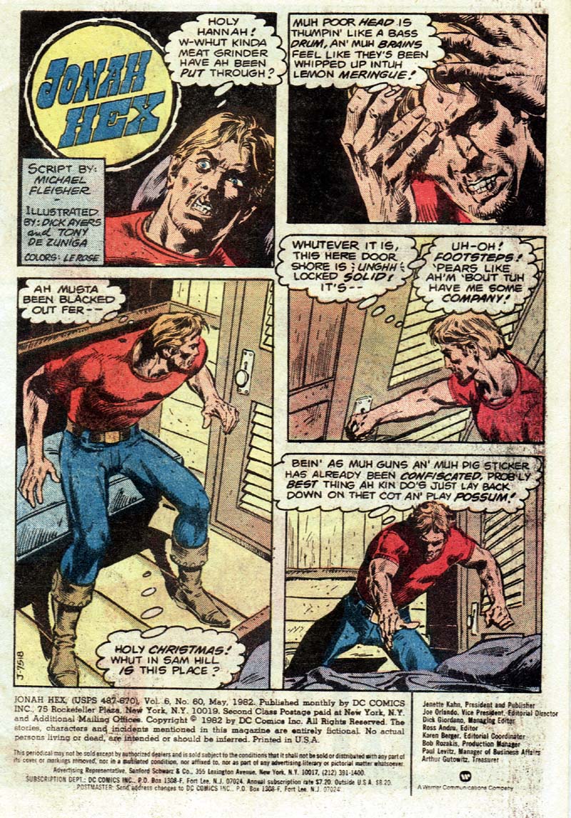 Read online Jonah Hex (1977) comic -  Issue #60 - 2