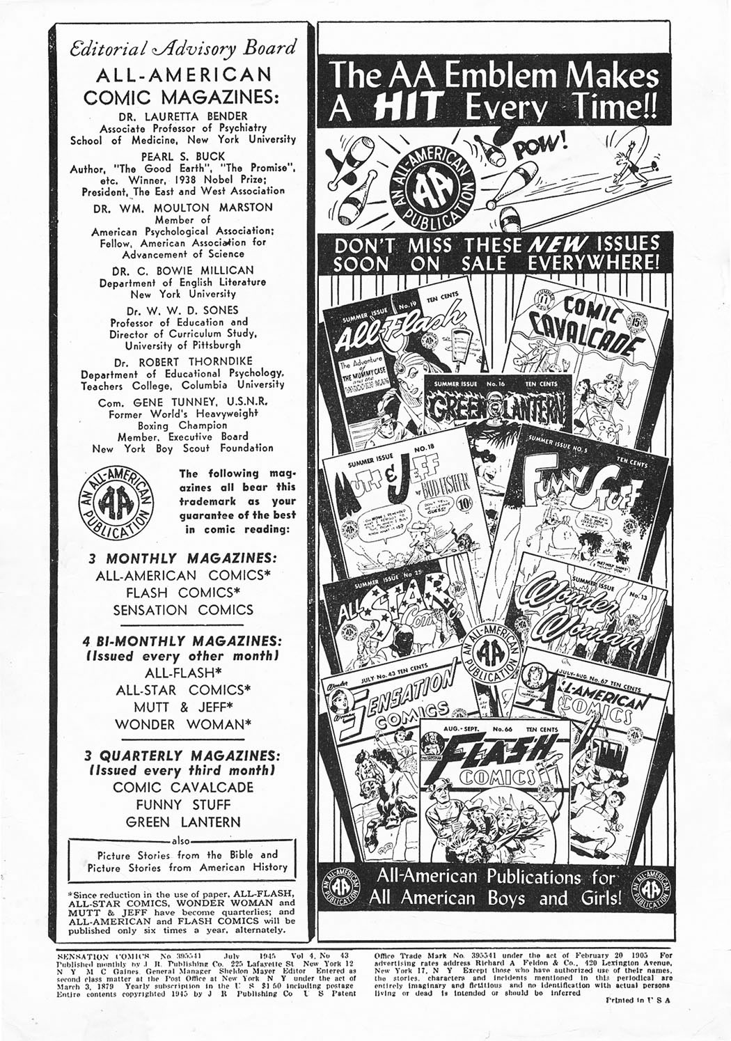 Read online Sensation (Mystery) Comics comic -  Issue #43 - 1