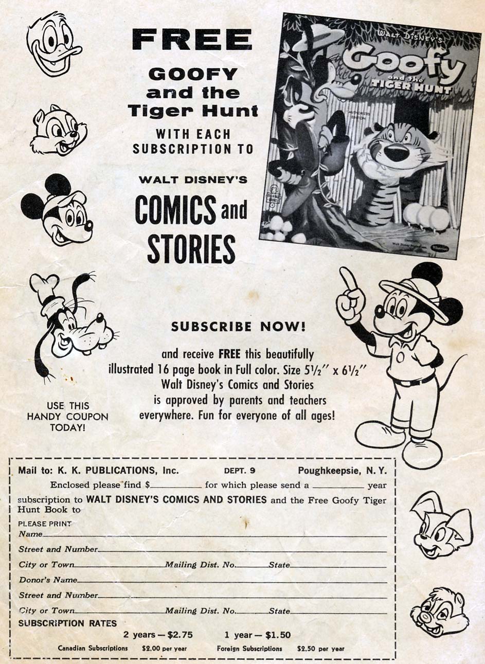 Read online Walt Disney's Comics and Stories comic -  Issue #252 - 2