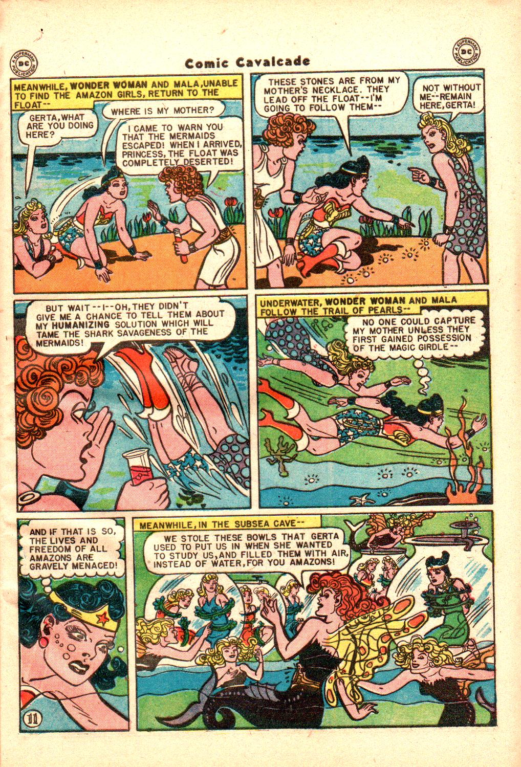 Read online Comic Cavalcade comic -  Issue #21 - 13