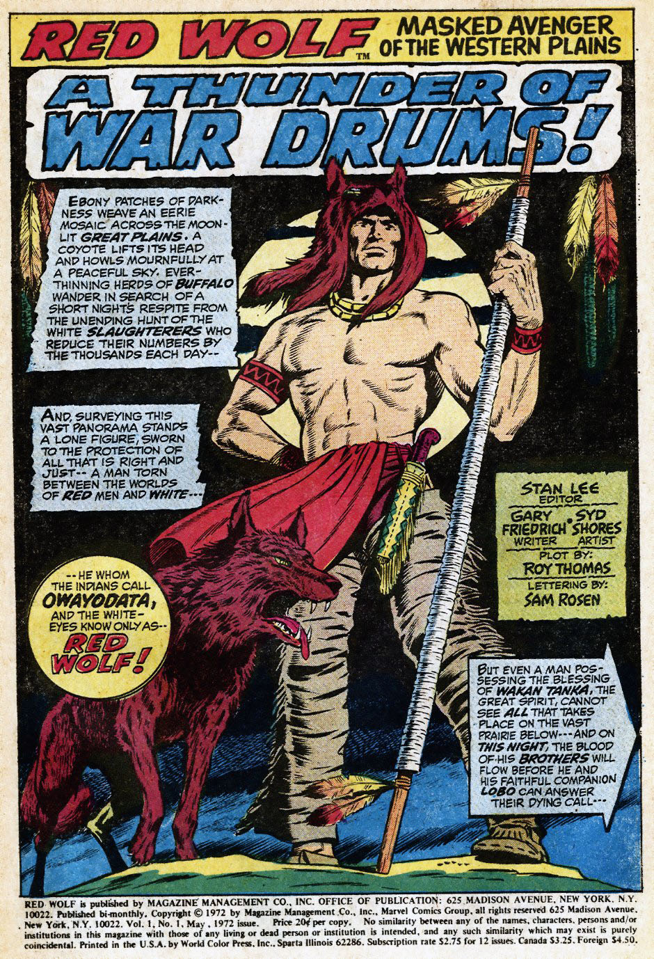 Read online Red Wolf (1972) comic -  Issue #1 - 2