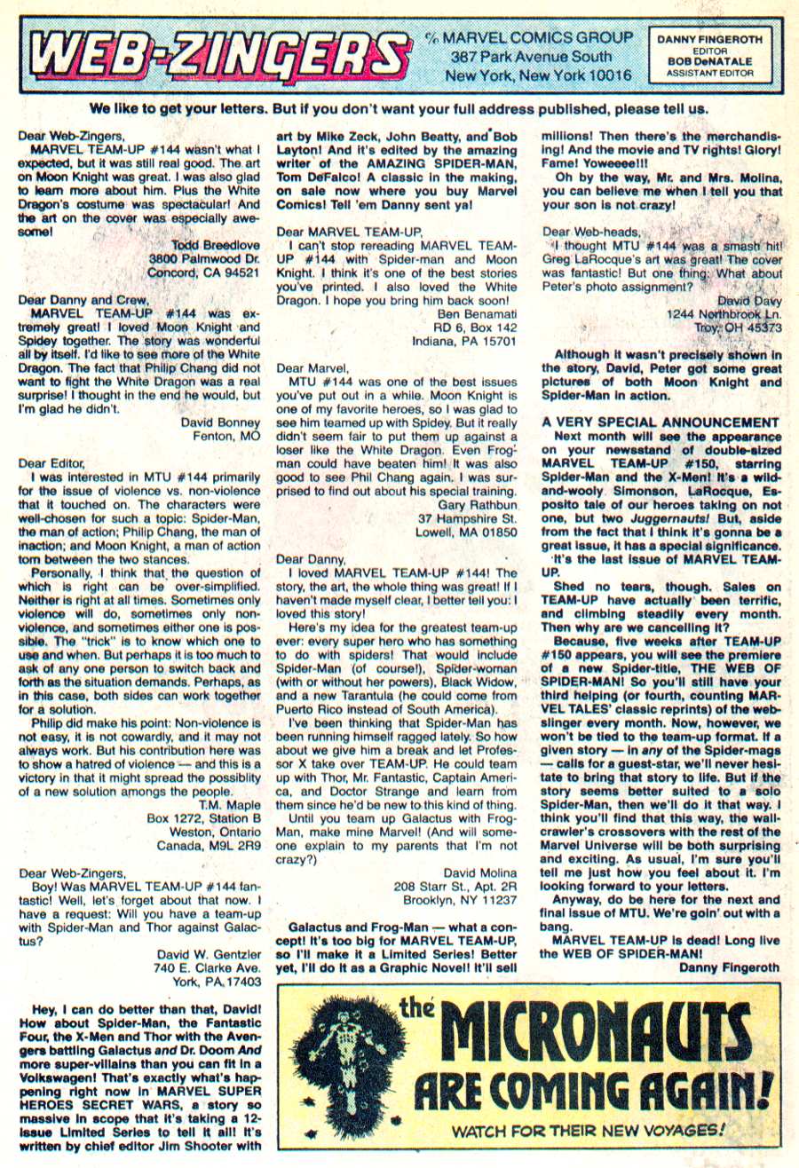 Marvel Team-Up (1972) Issue #149 #156 - English 25