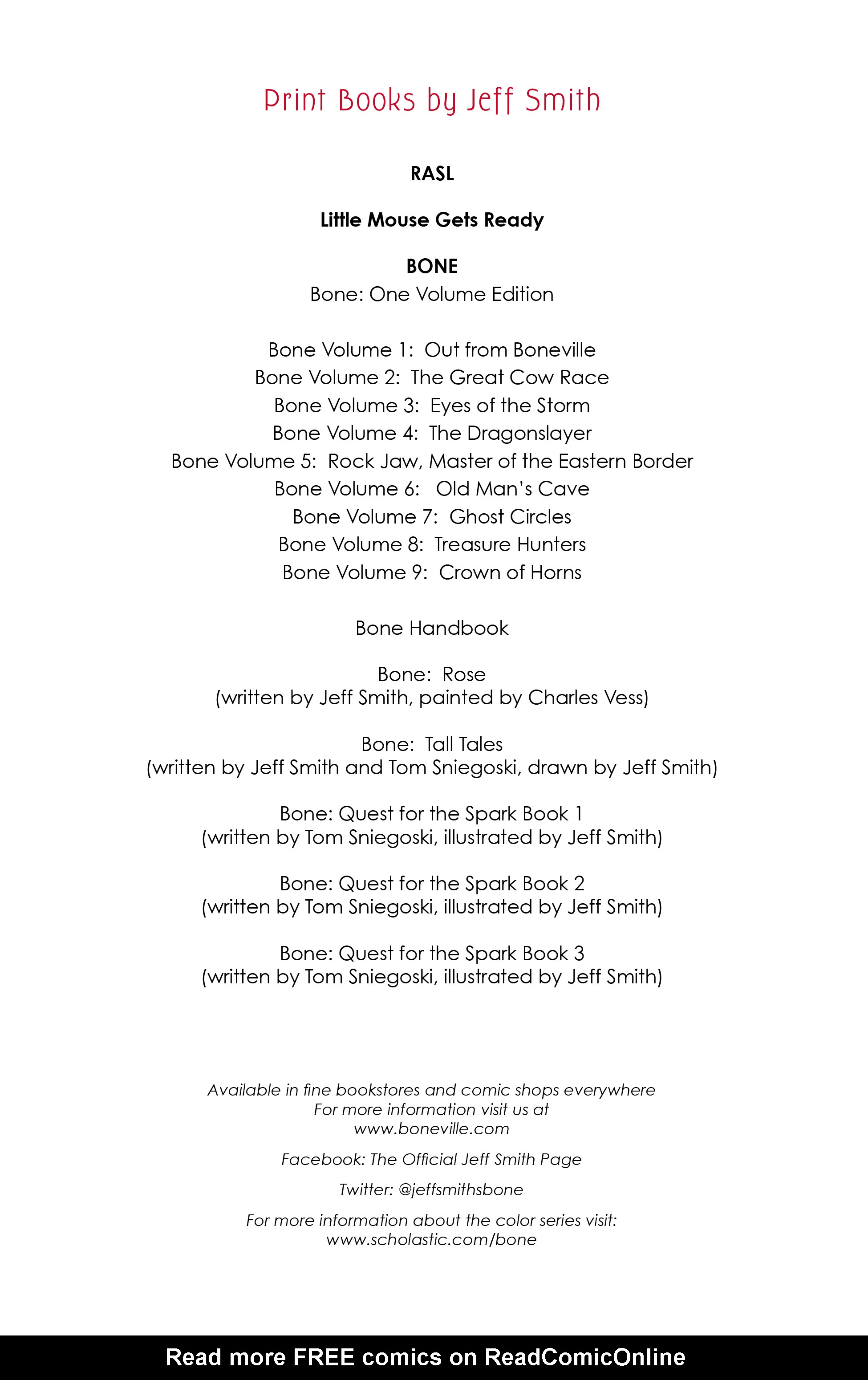 Read online Bone: Out From Boneville comic -  Issue # TPB - 141