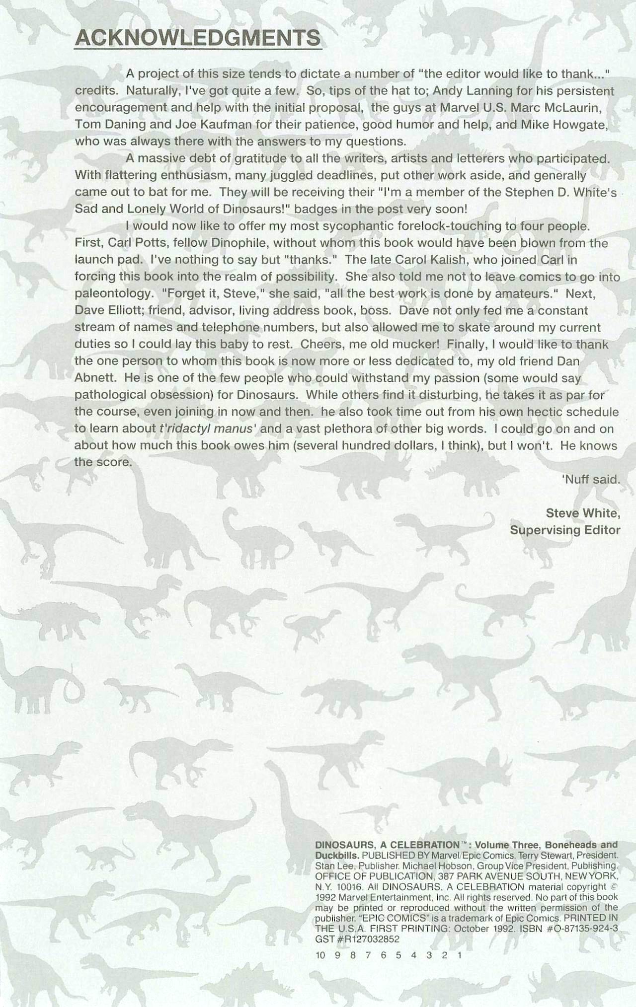 Read online Dinosaurs, A Celebration comic -  Issue #3 - 50