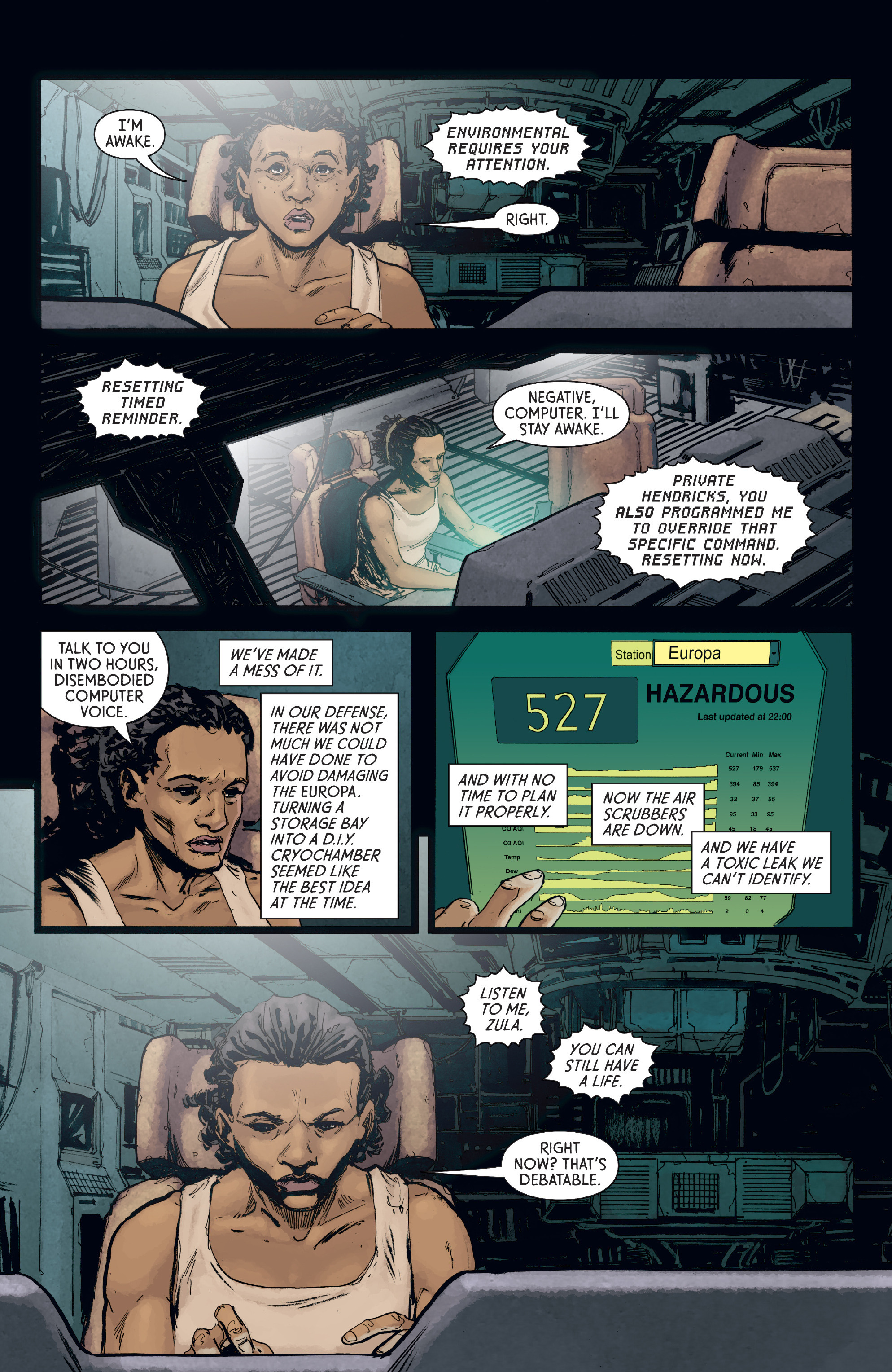Read online Aliens: Defiance comic -  Issue #8 - 4