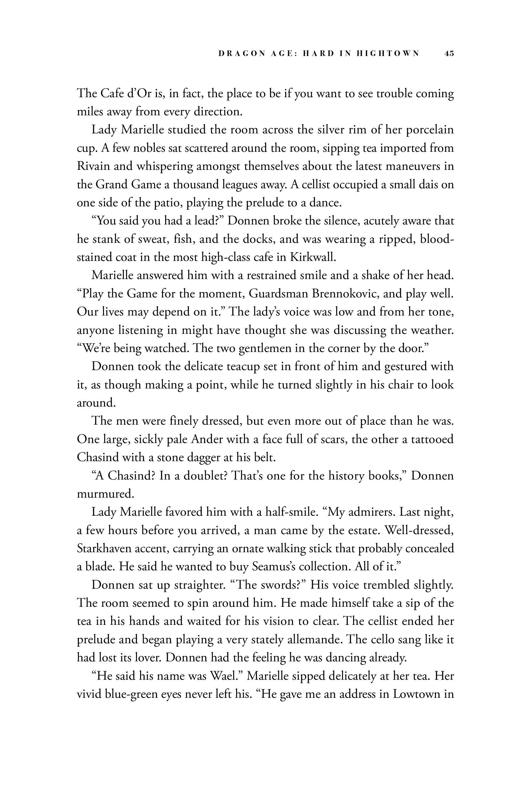 Read online Dragon Age: Hard in Hightown comic -  Issue # TPB - 46