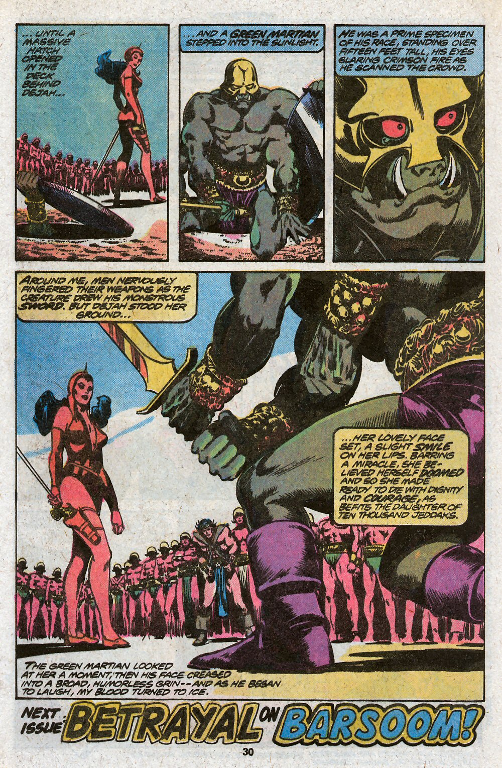 Read online John Carter Warlord of Mars comic -  Issue #23 - 32