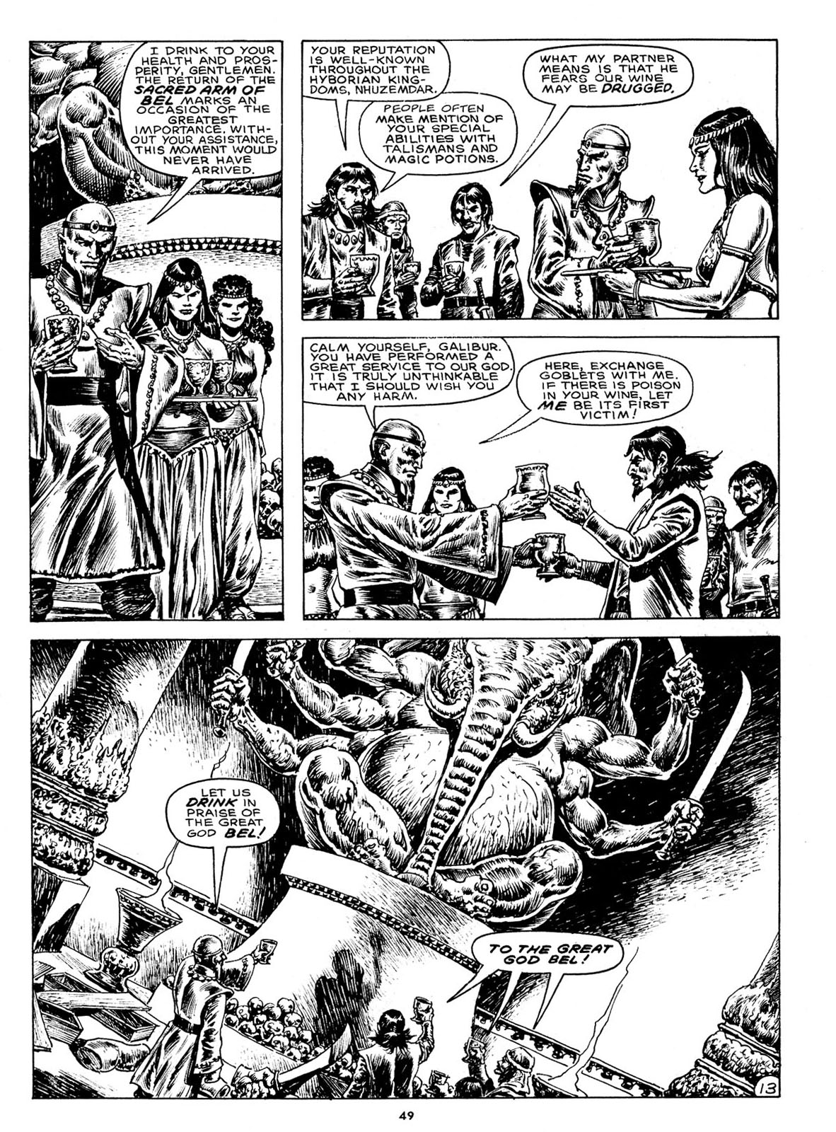 Read online The Savage Sword Of Conan comic -  Issue #211 - 47