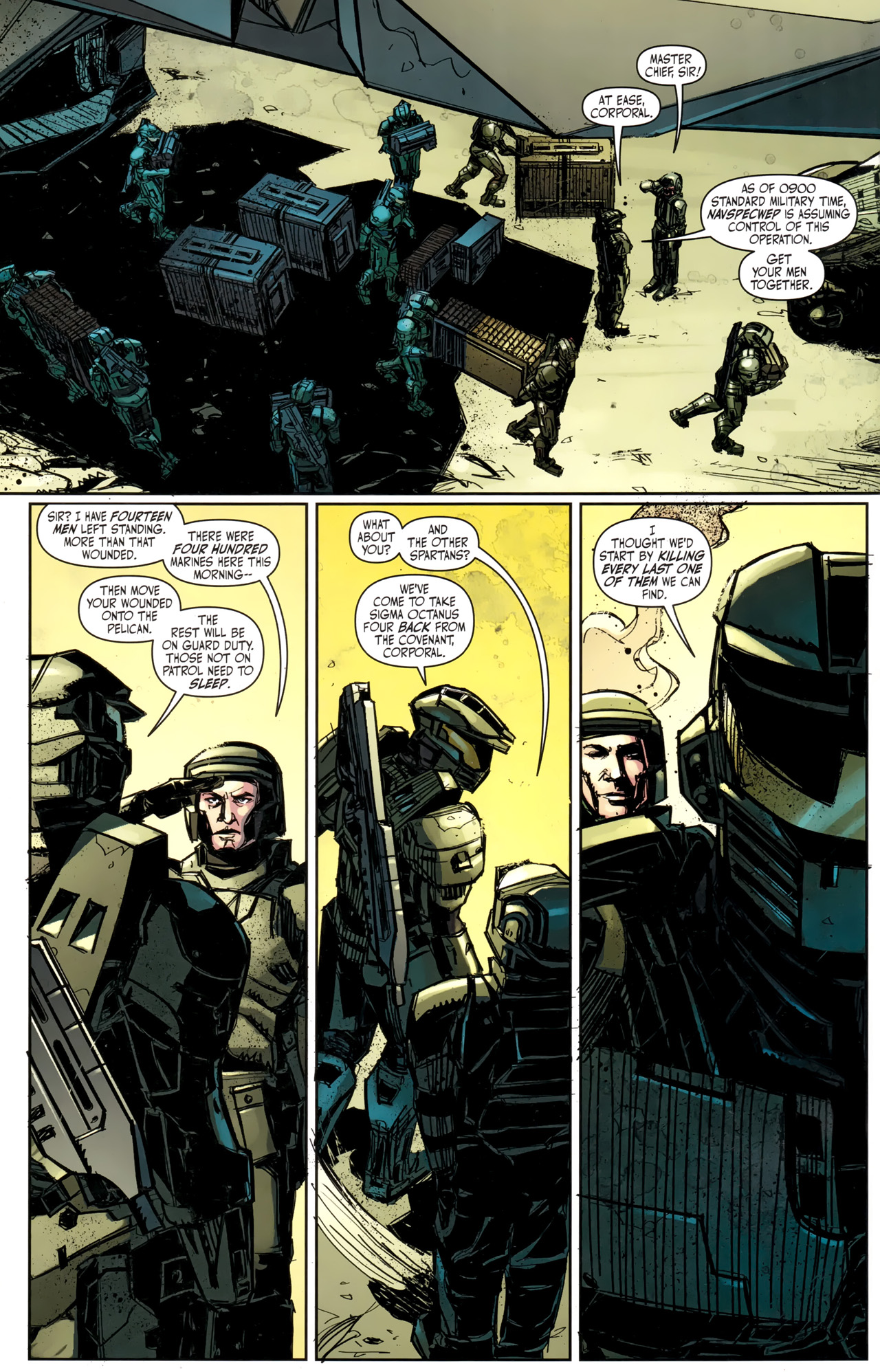Read online Halo: Fall Of Reach - Covenant comic -  Issue #3 - 7