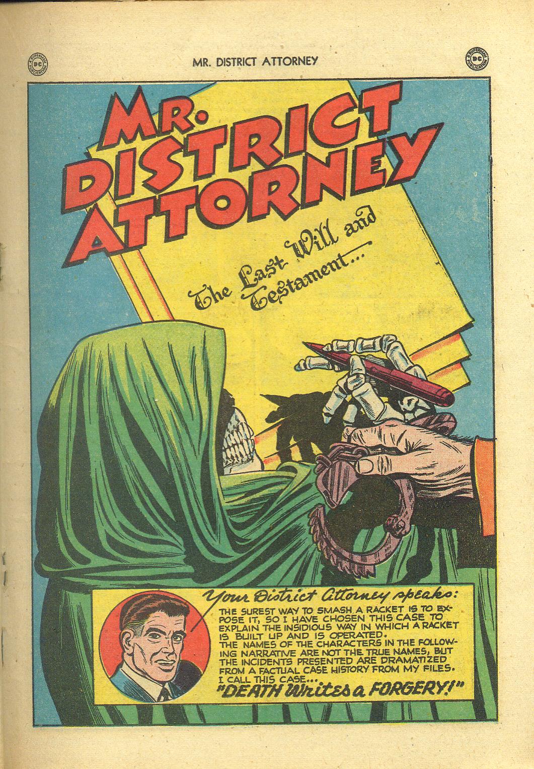 Read online Mr. District Attorney comic -  Issue #4 - 27