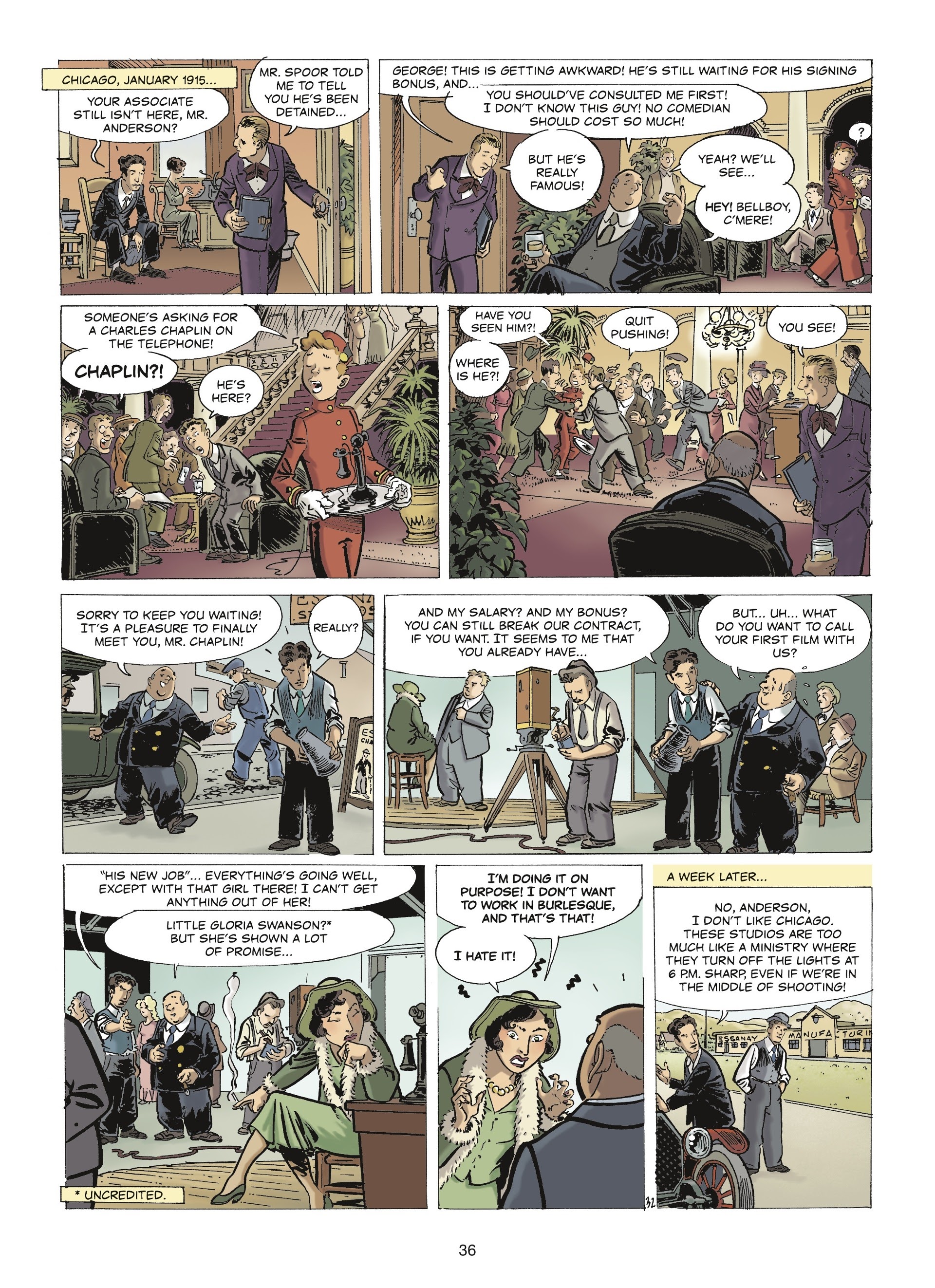 Read online The Stars of History: Charlie Chaplin comic -  Issue # TPB - 34
