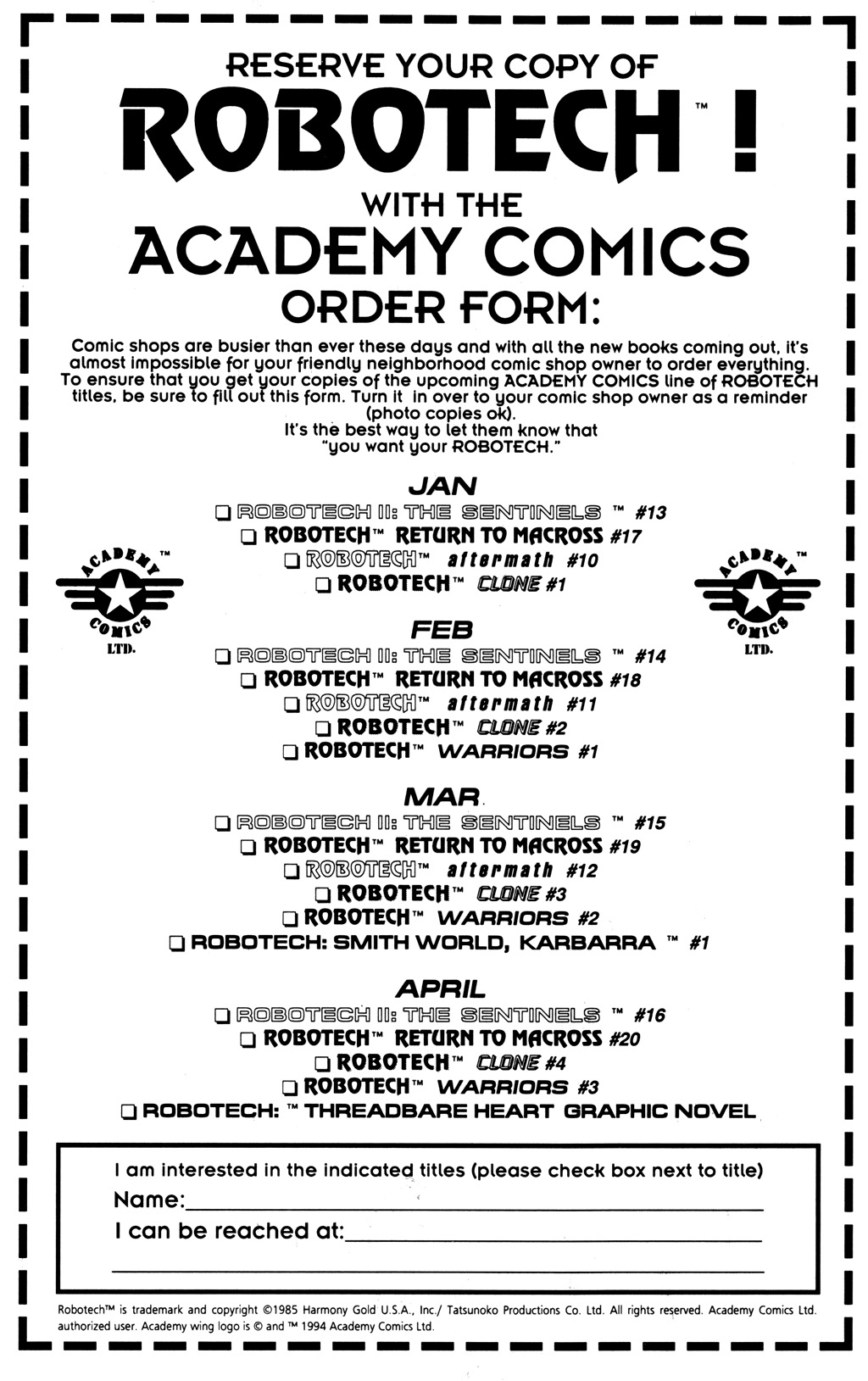 Read online Robotech Clone comic -  Issue #2 - 26