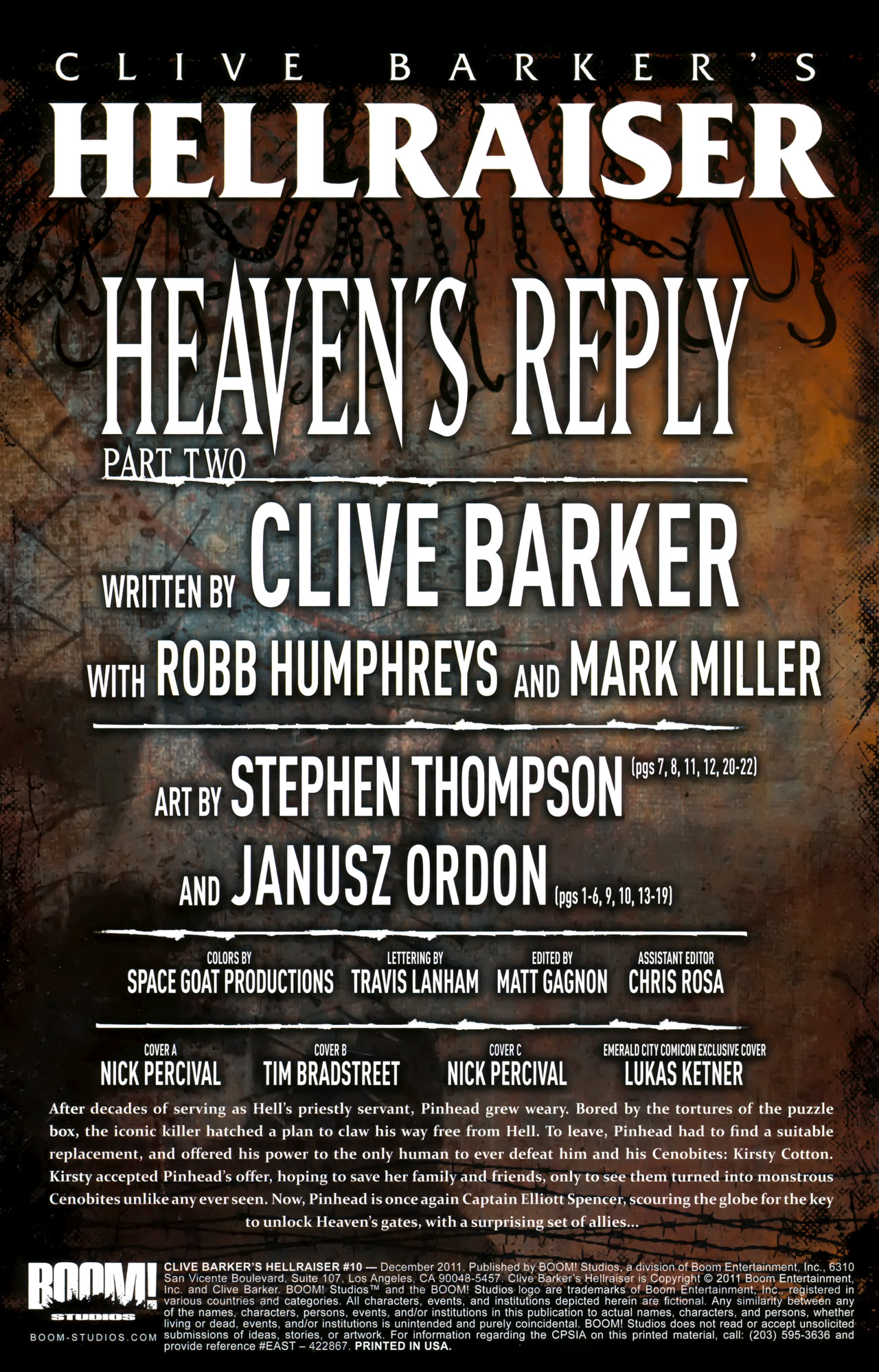 Read online Clive Barker's Hellraiser (2011) comic -  Issue #10 - 4