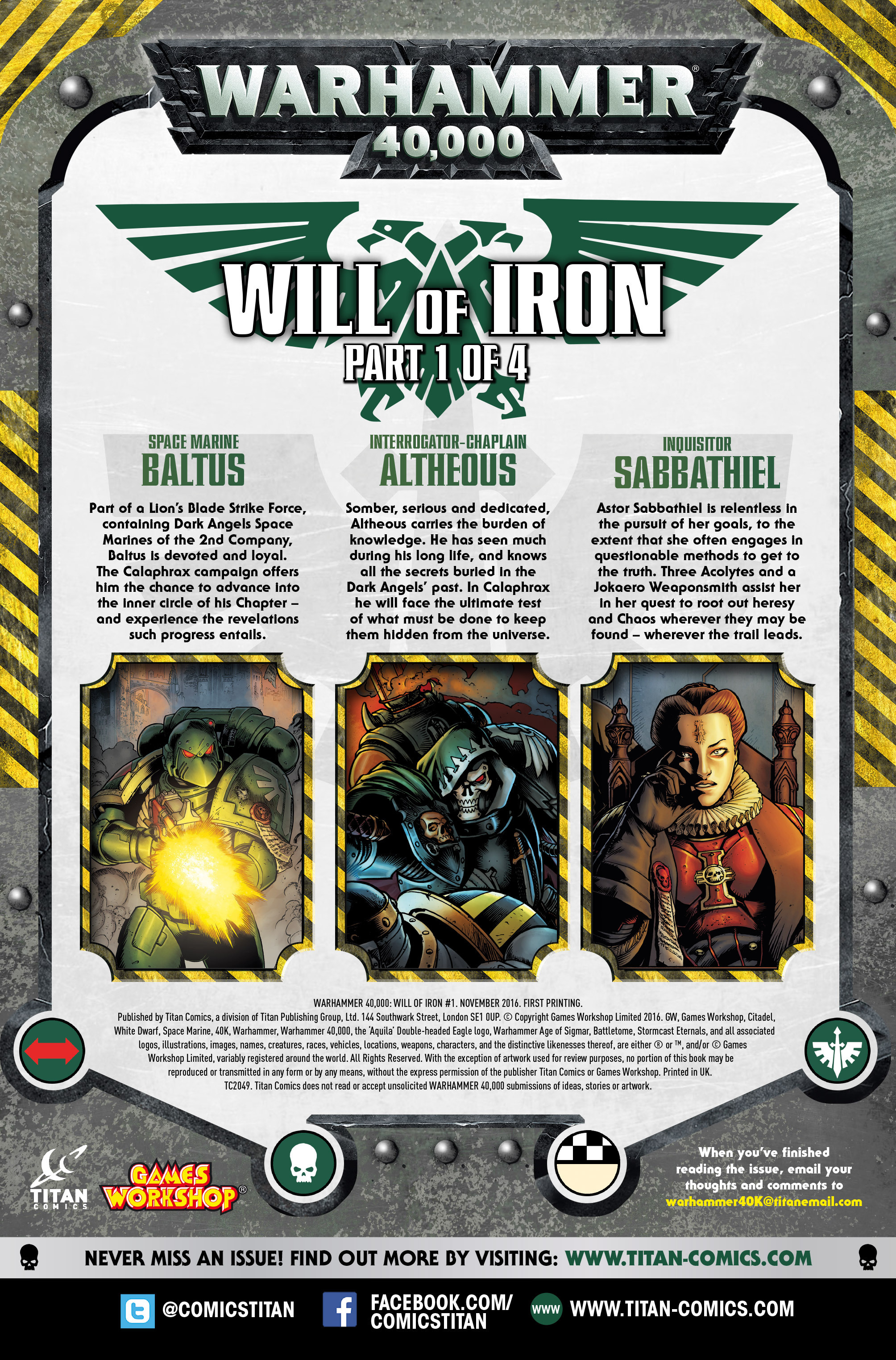 Read online Warhammer 40,000: Will of Iron comic -  Issue #1 - 6