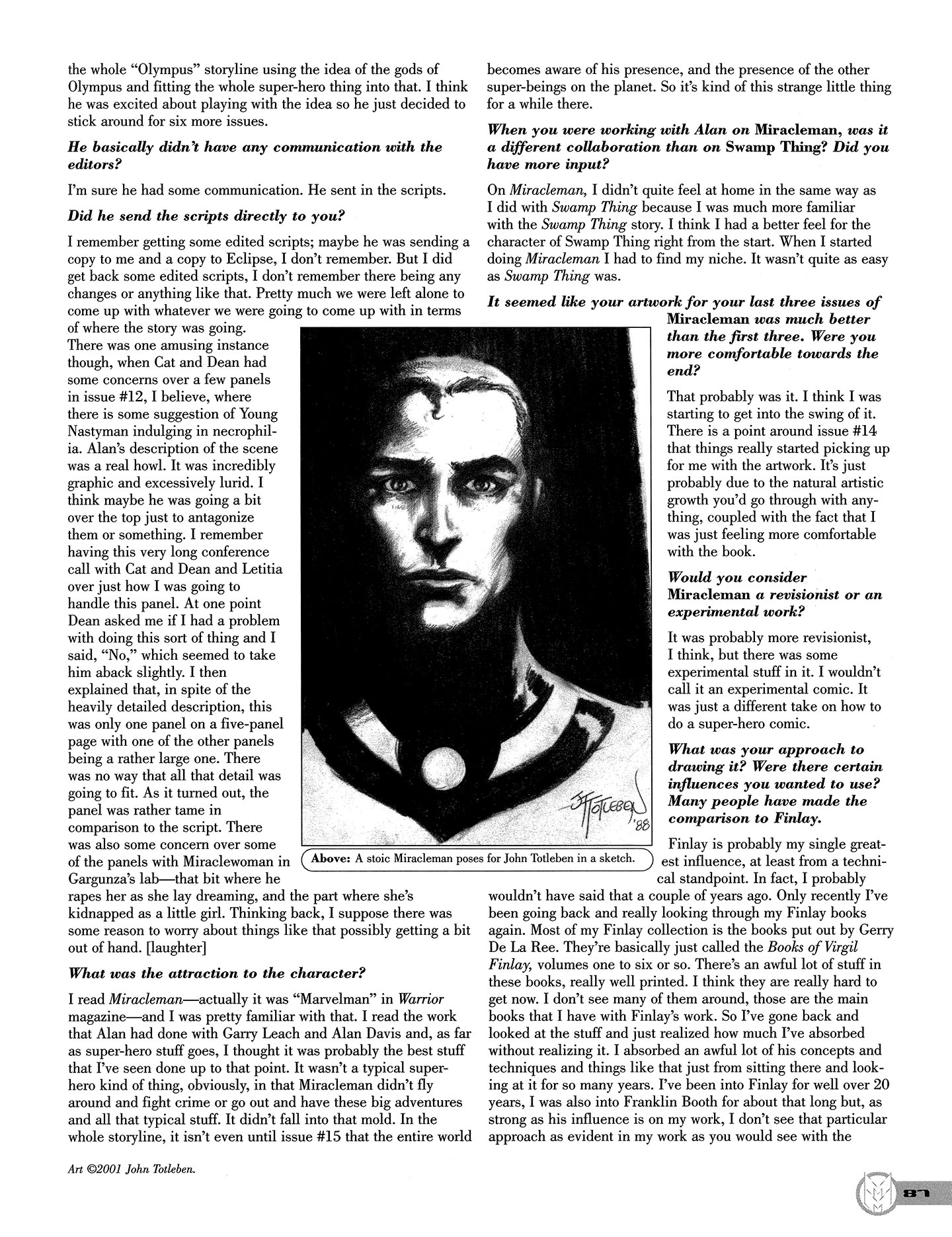 Read online Kimota!: The Miracleman Companion comic -  Issue # Full - 88