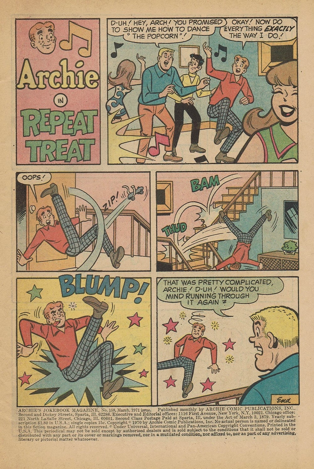 Read online Archie's Joke Book Magazine comic -  Issue #158 - 3