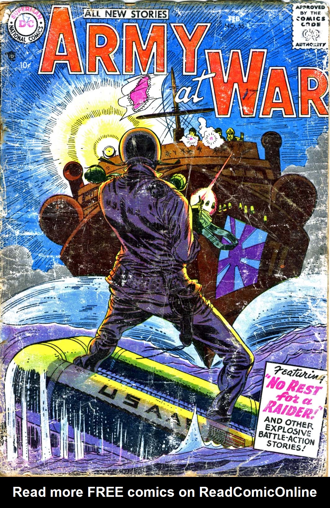 Read online Our Army at War (1952) comic -  Issue #55 - 1