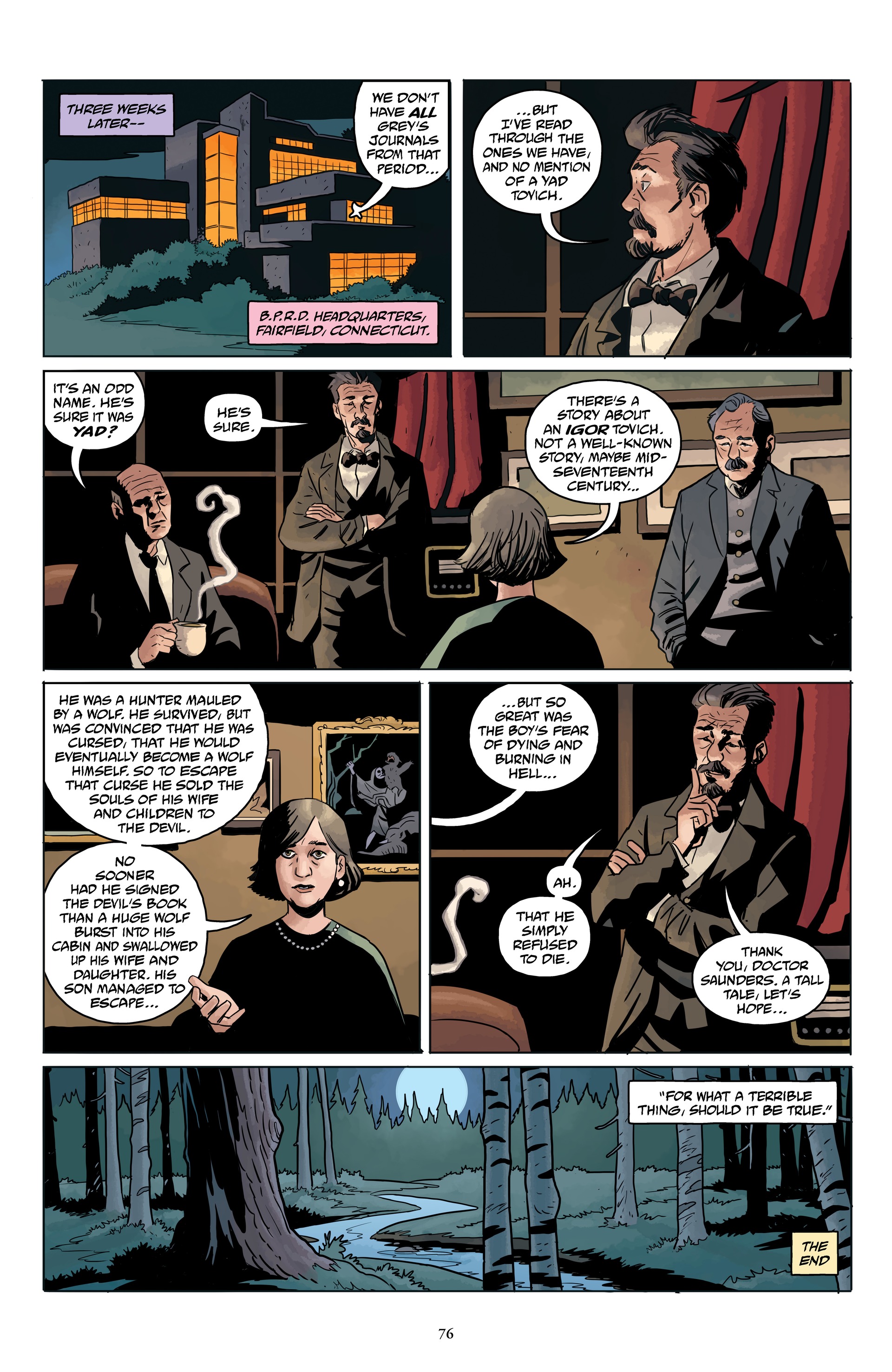 Read online Hellboy and the B.P.R.D.: The Return of Effie Kolb and Others comic -  Issue # TPB (Part 1) - 78