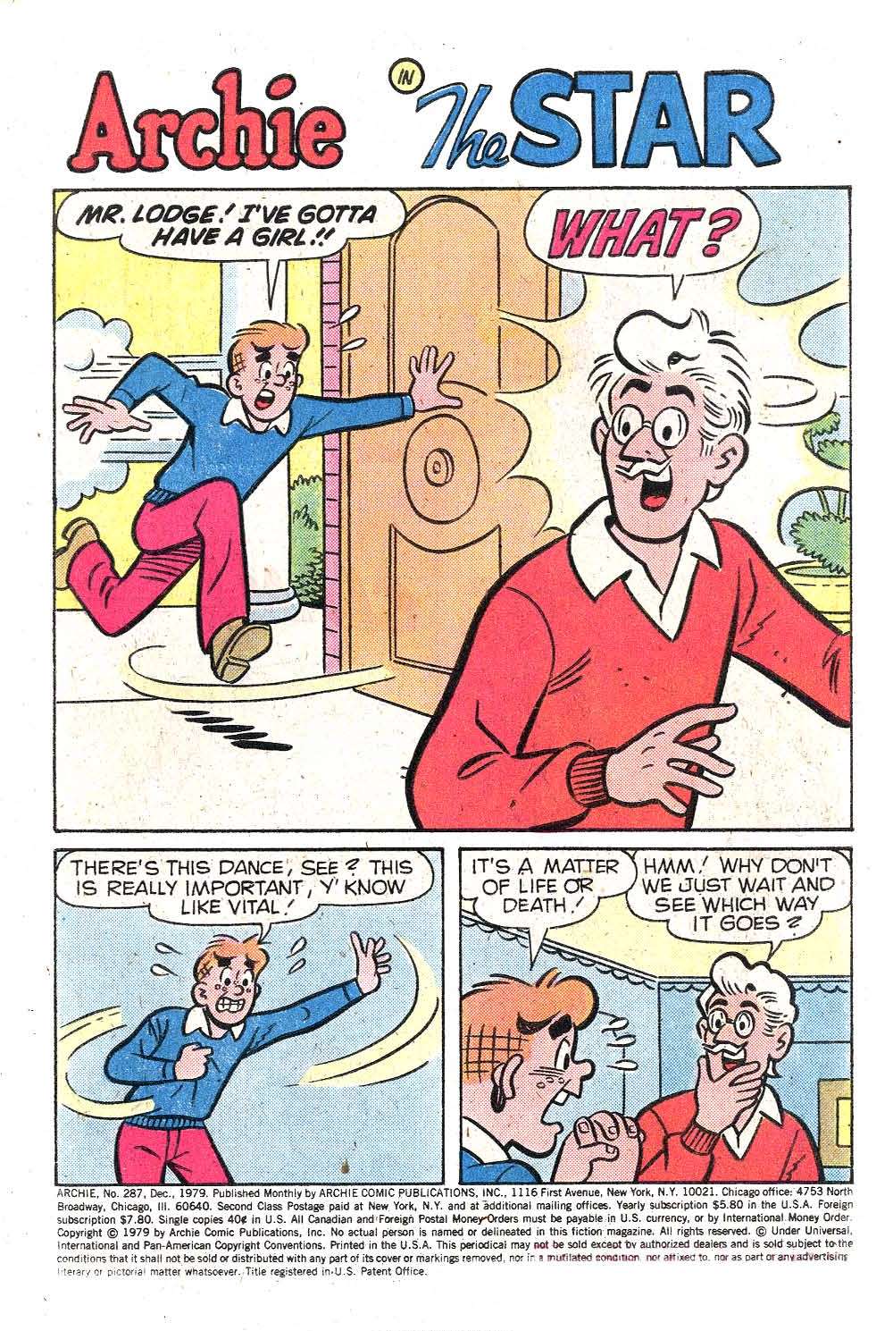 Read online Archie (1960) comic -  Issue #287 - 3