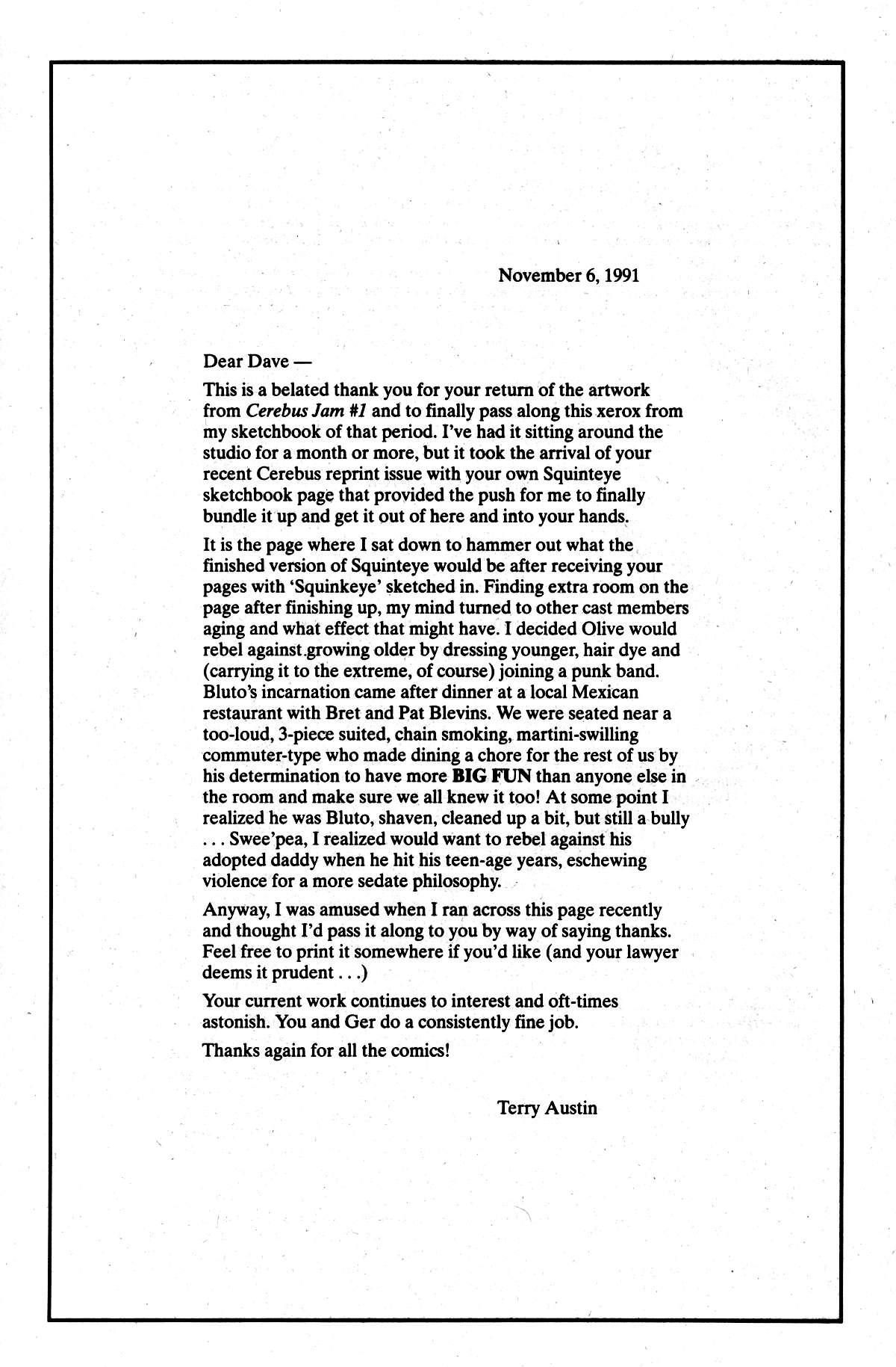 Read online Cerebus comic -  Issue #153 - 32