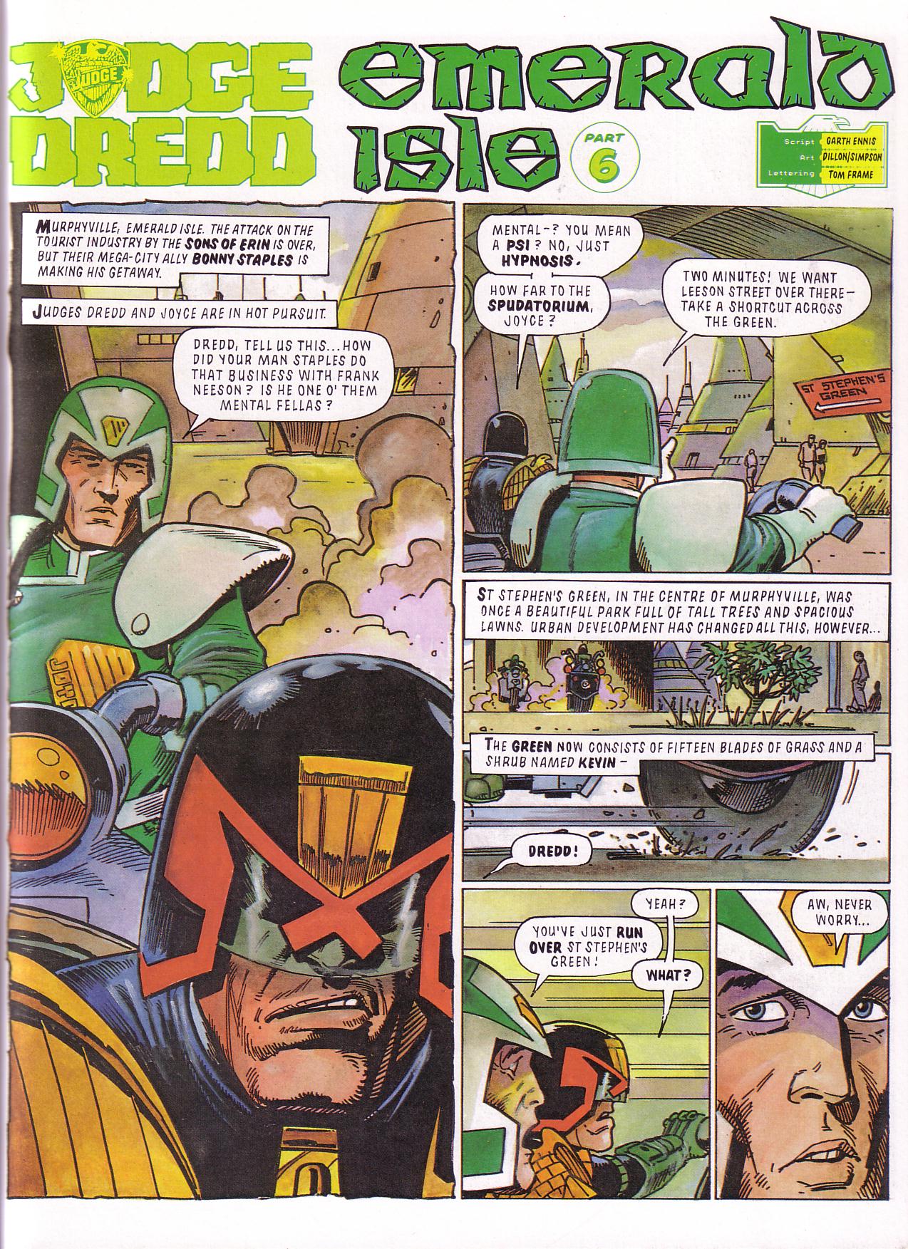 Read online Judge Dredd: Emerald Isle comic -  Issue # TPB - 37
