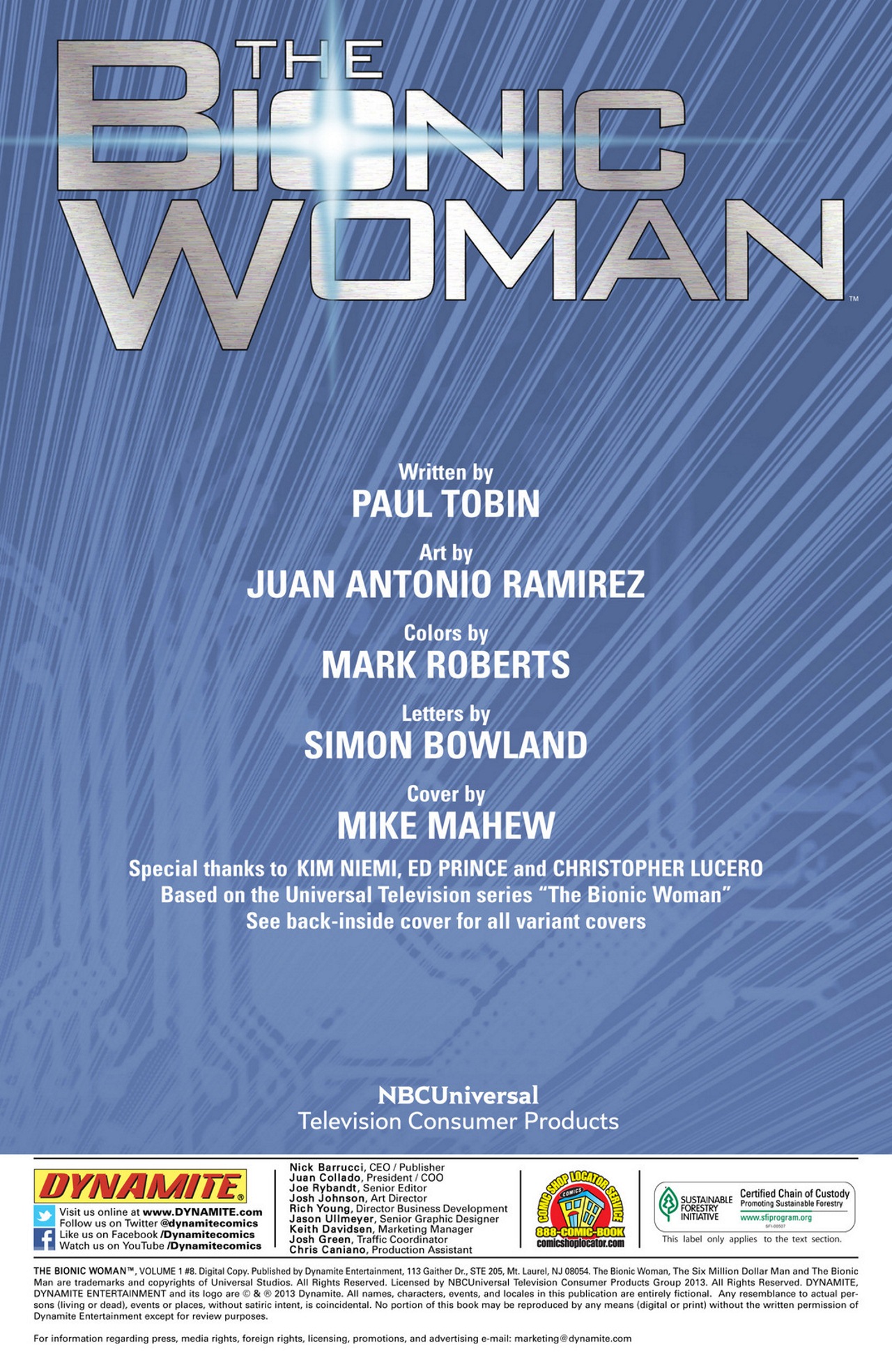 Read online The Bionic Woman comic -  Issue #8 - 2