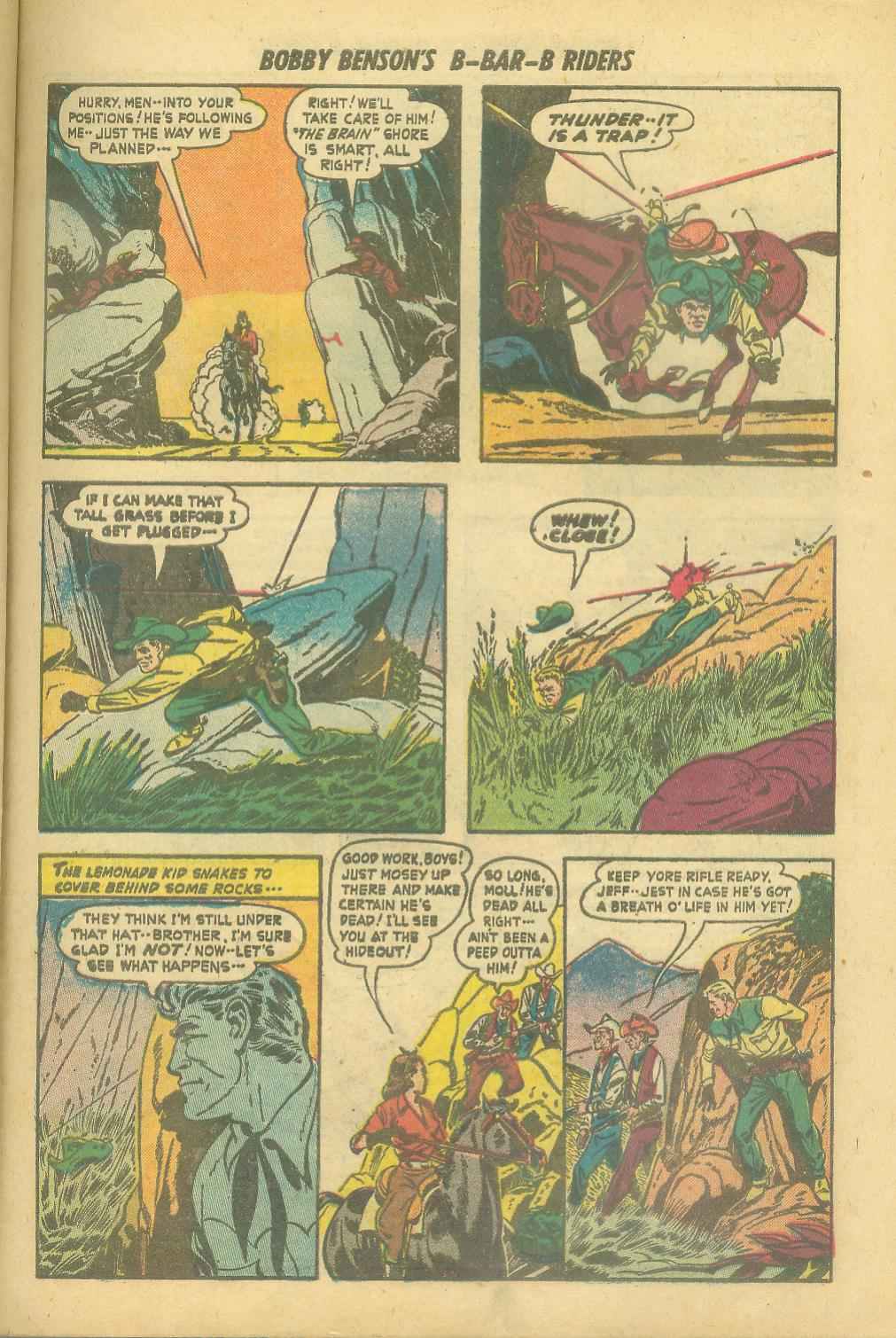 Read online Bobby Benson's B-Bar-B Riders comic -  Issue #6 - 23