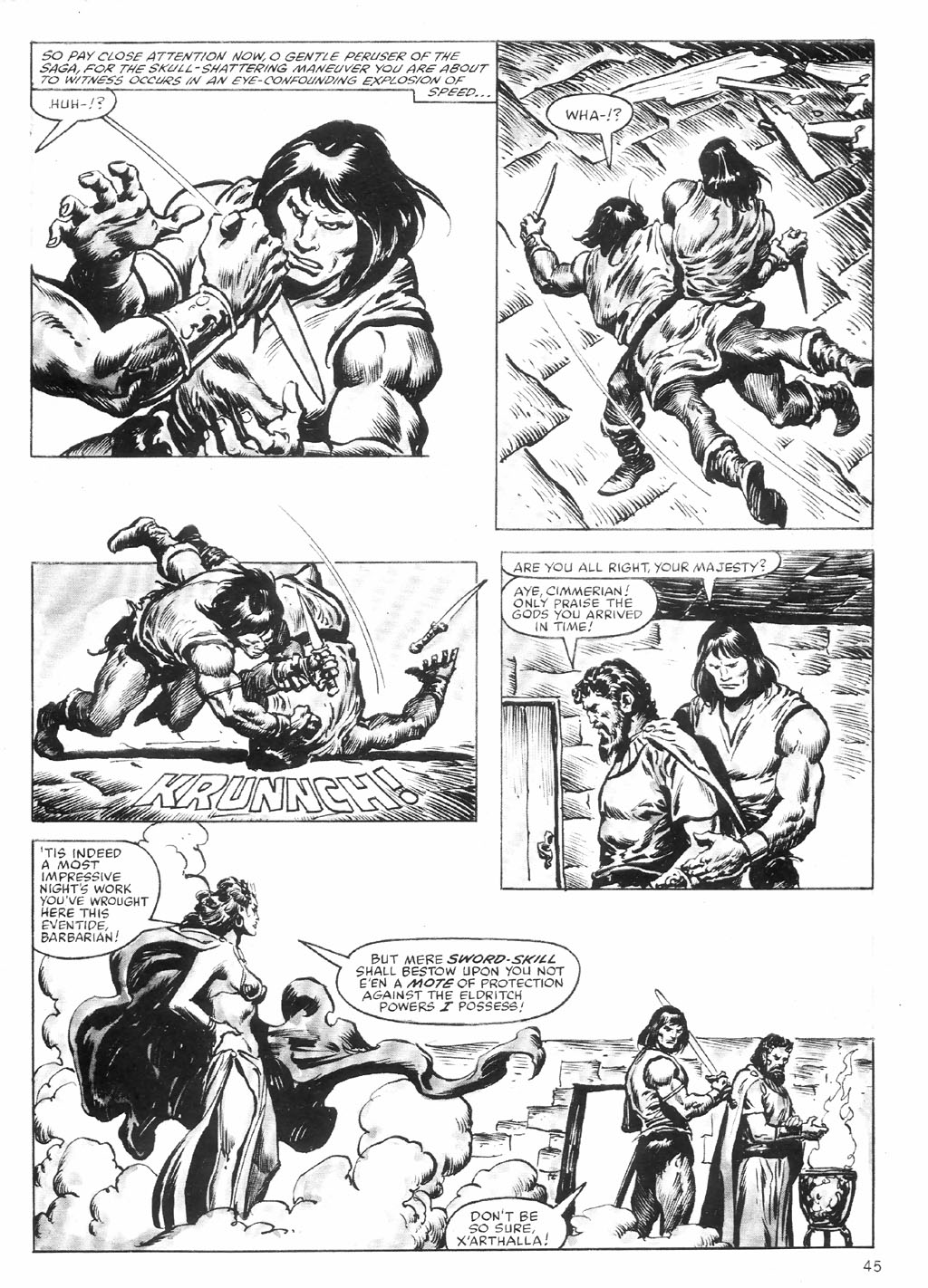 Read online The Savage Sword Of Conan comic -  Issue #81 - 45