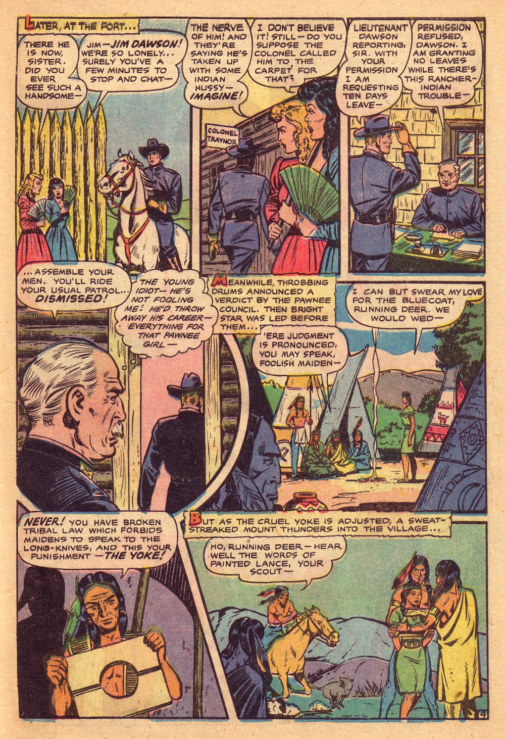 Read online Cowgirl Romances (1950) comic -  Issue #4 - 29