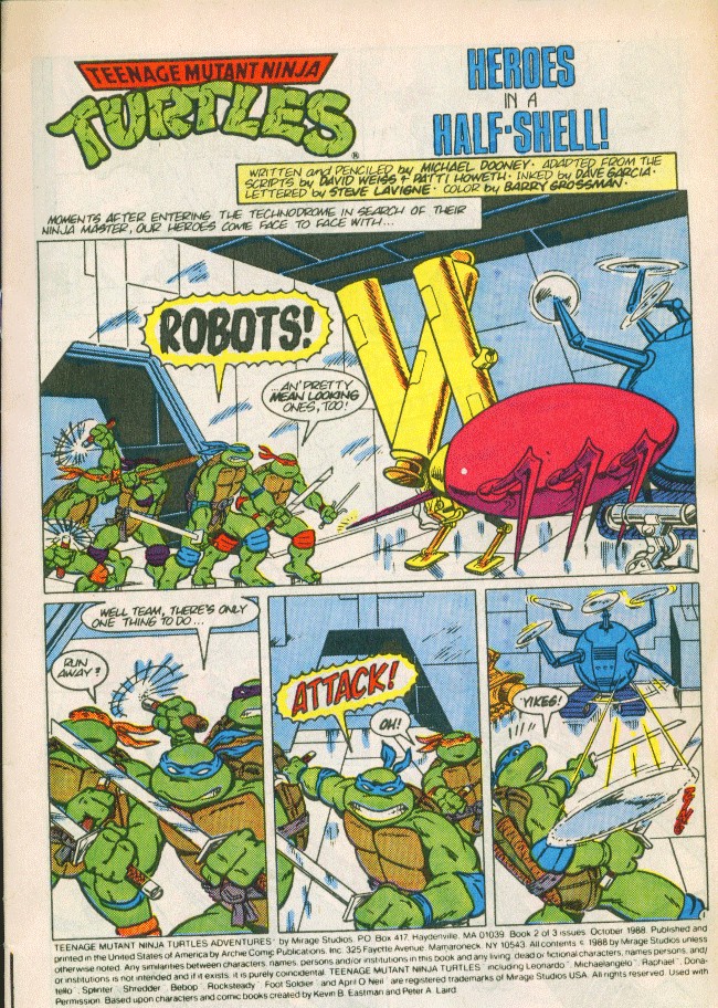 Teenage Mutant Ninja Turtles Adventures (1988) Issue #2 #2 - English 2